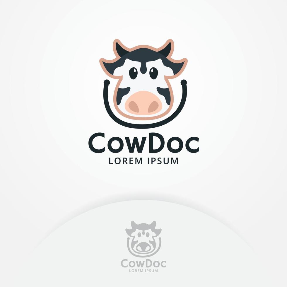 diseño de logotipo de médico de animales vector