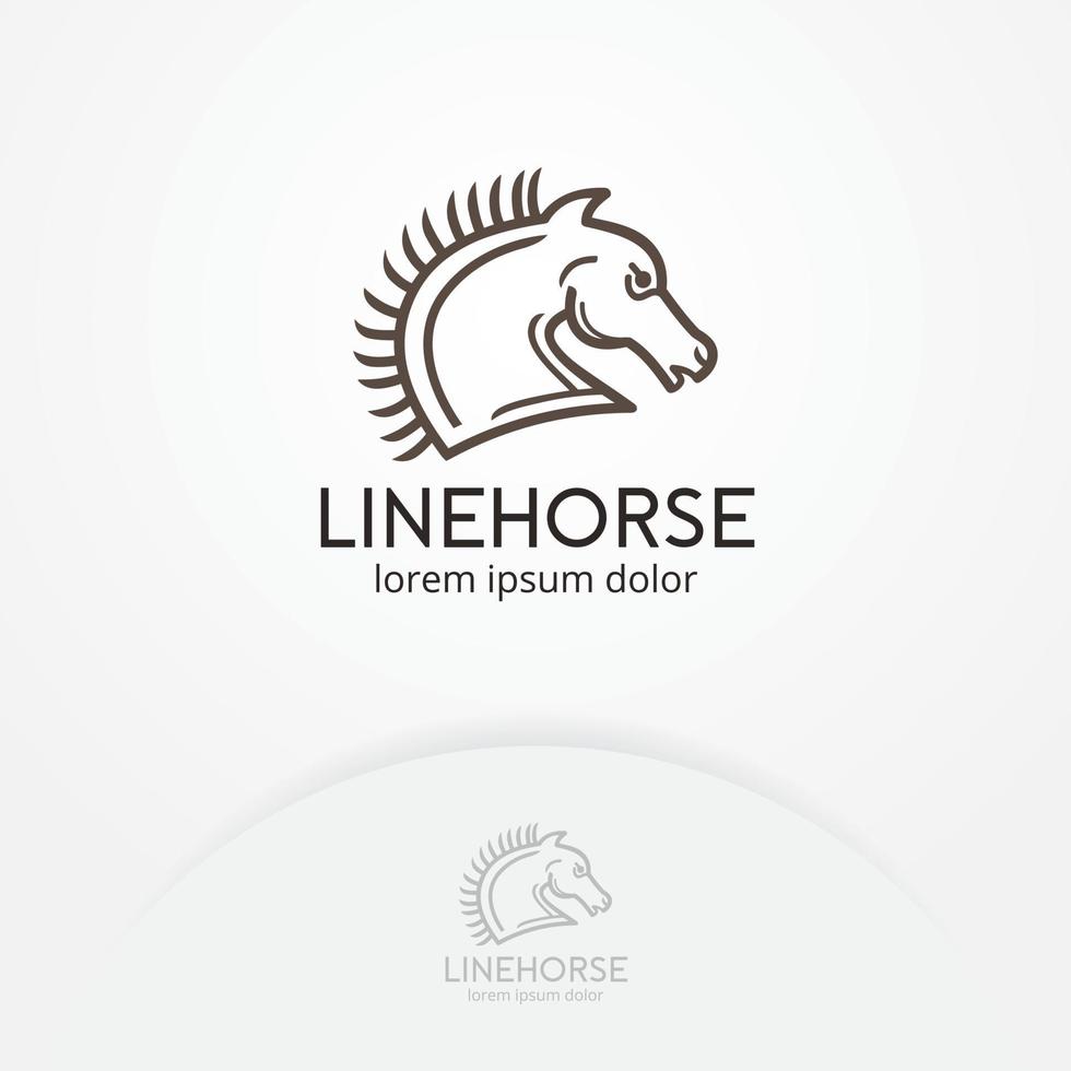 diseño de logotipo de vector de caballo