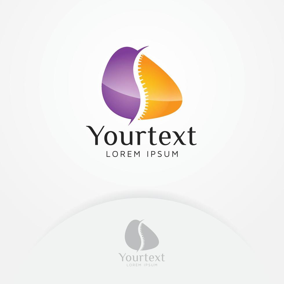 Chiropractic logo design vector