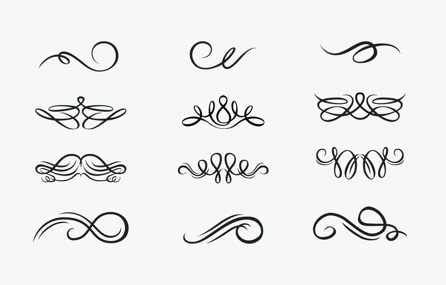 Swirl Decorative Style Pack vector