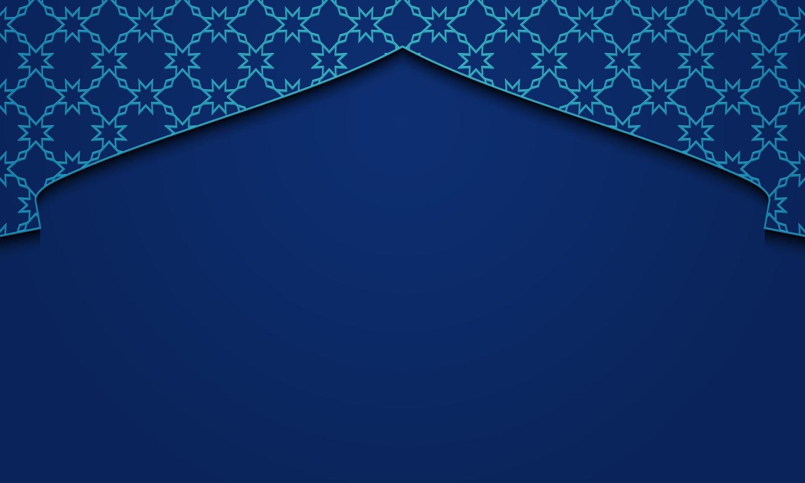 Vector graphic of Ramadan Kareem with Blue Background. Fit for greeting card, wallpaper and other.