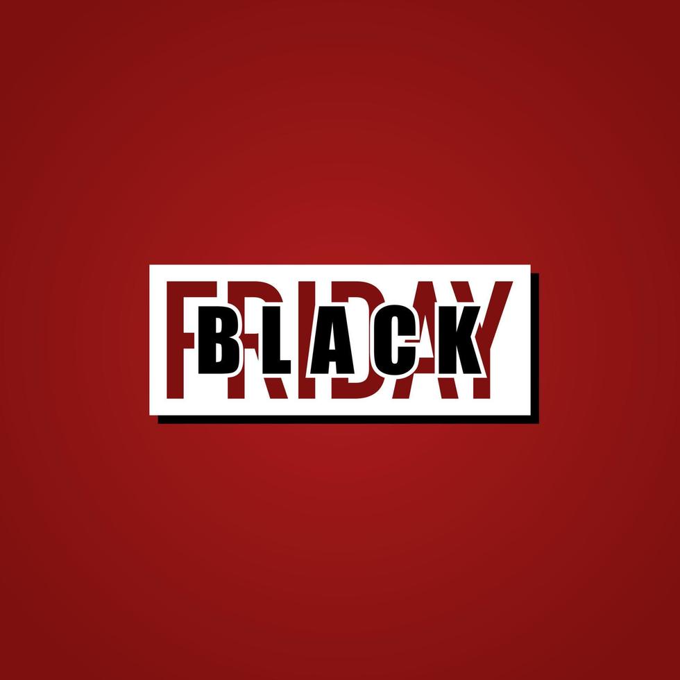 Black Friday Sale Label vector