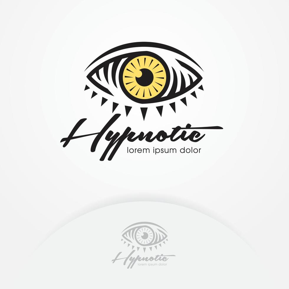 Hypnotist logo design concept vector