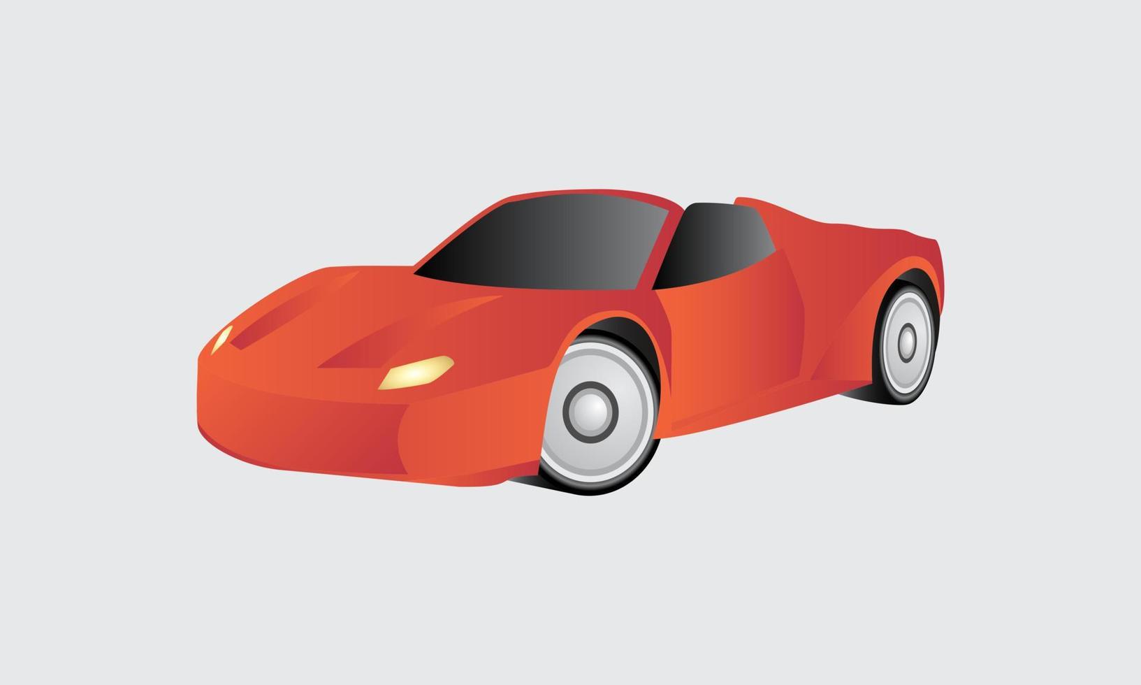 gráfico vectorial de super coche con color rojo. ilustración vectorial vector