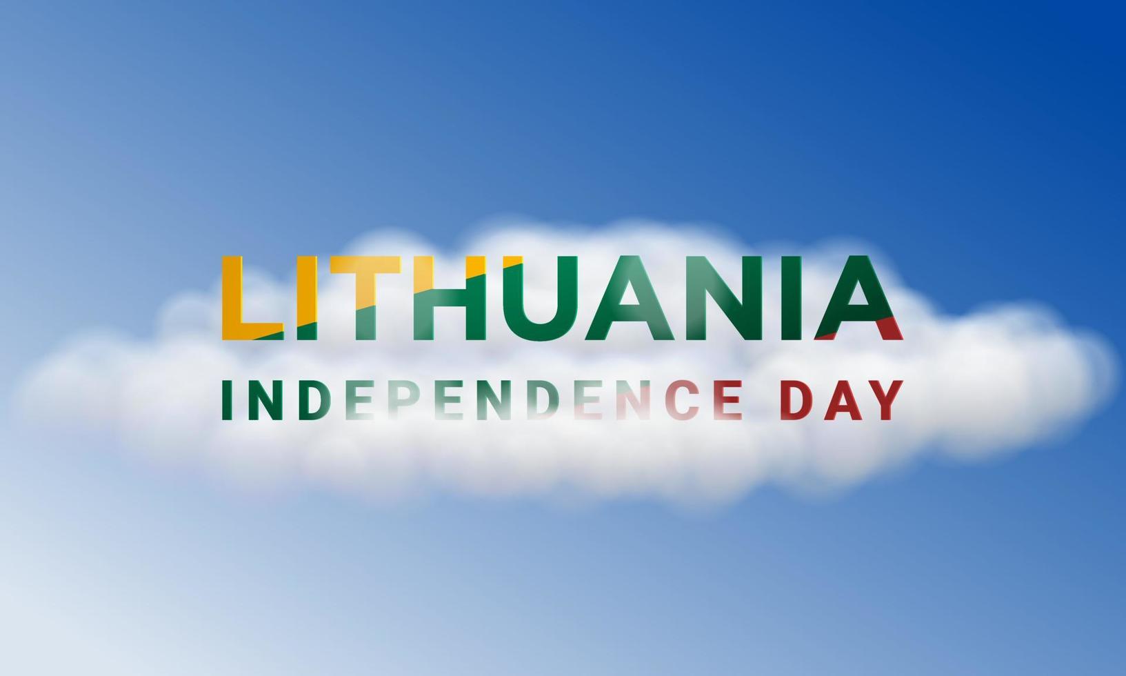 Lithuania Independence Day Background. Fit for card, banner, wallpaper and other. vector