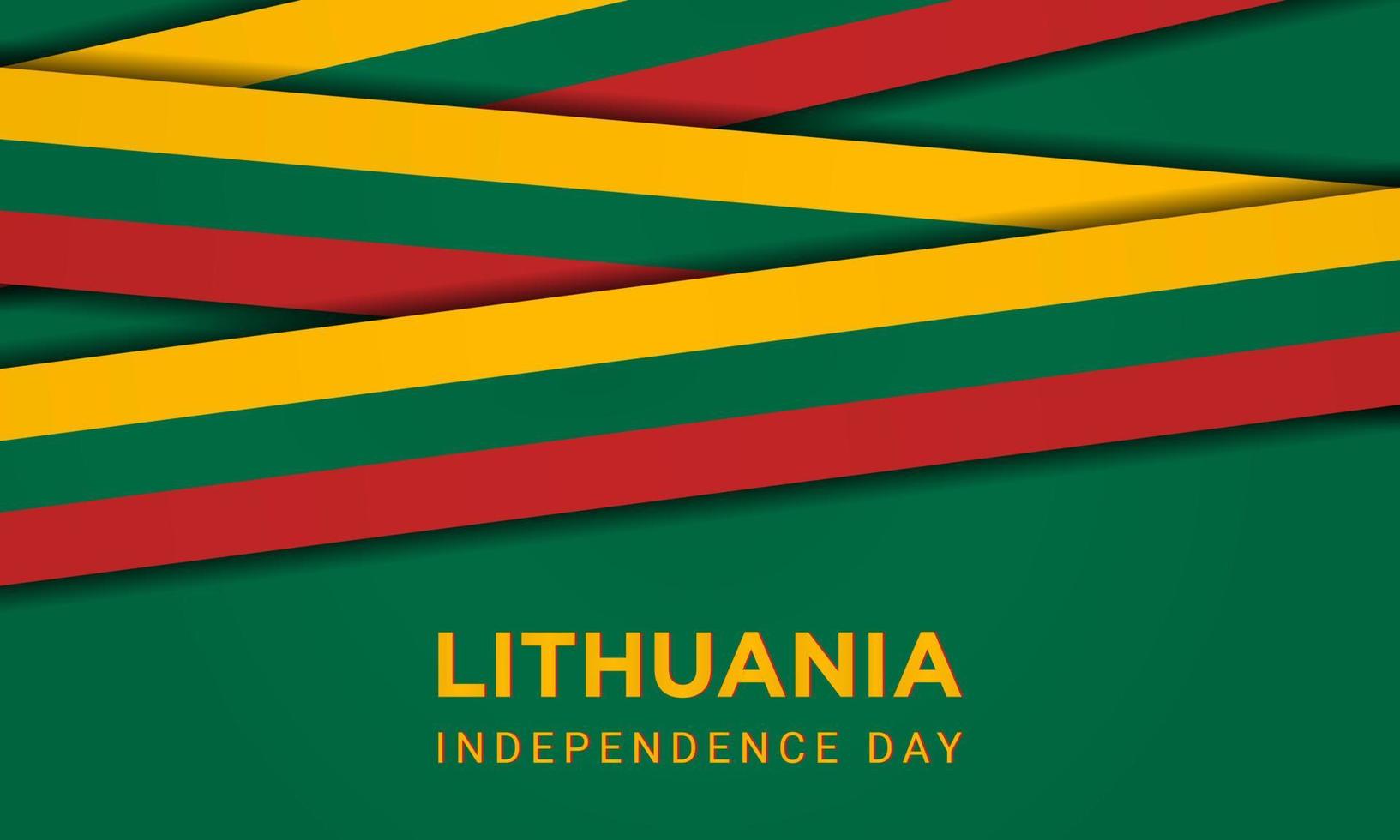 Lithuania Independence Day Background. Fit for card, banner, wallpaper and other. vector