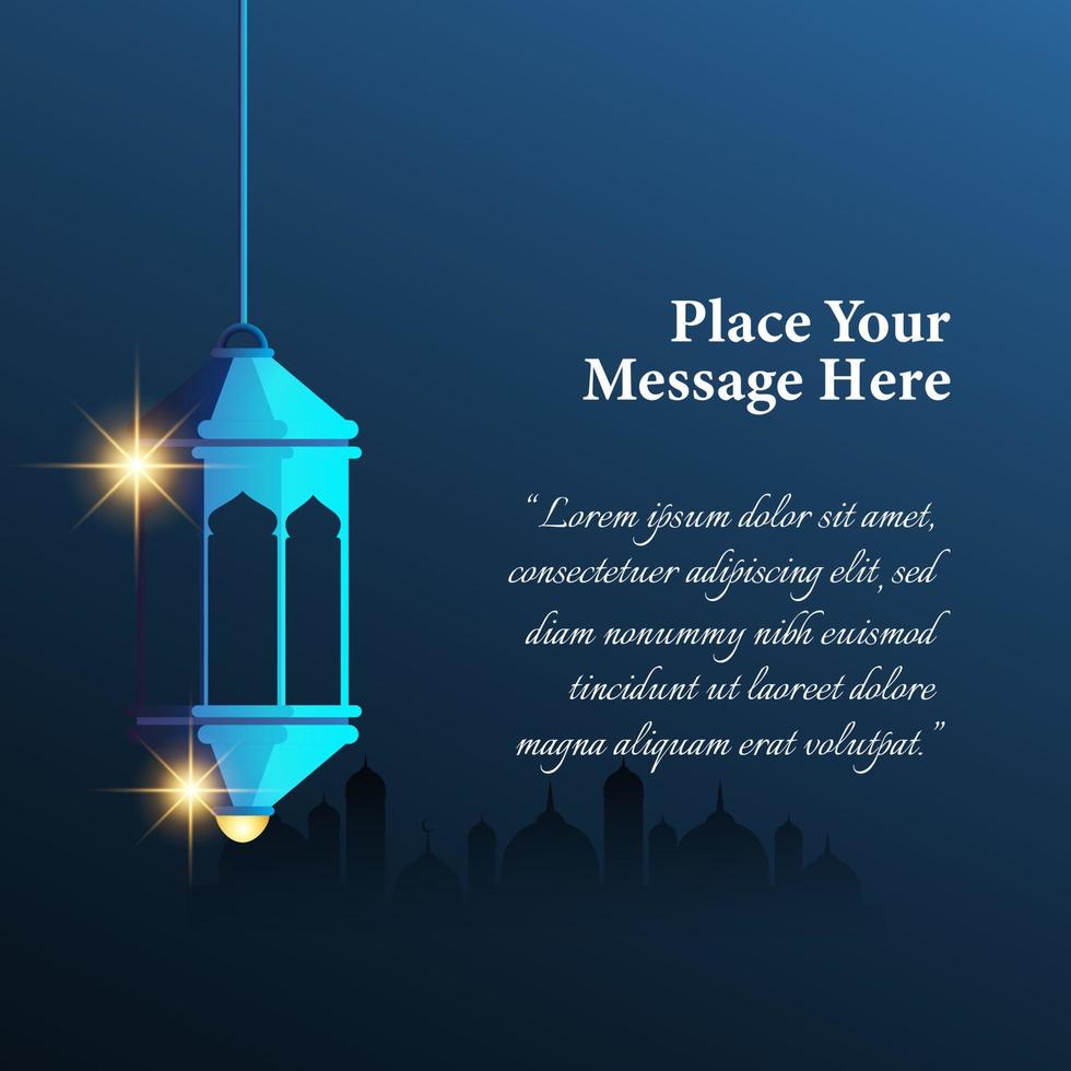 Ramadan Kareem Background for greeting card or web background. Vector Illustration.