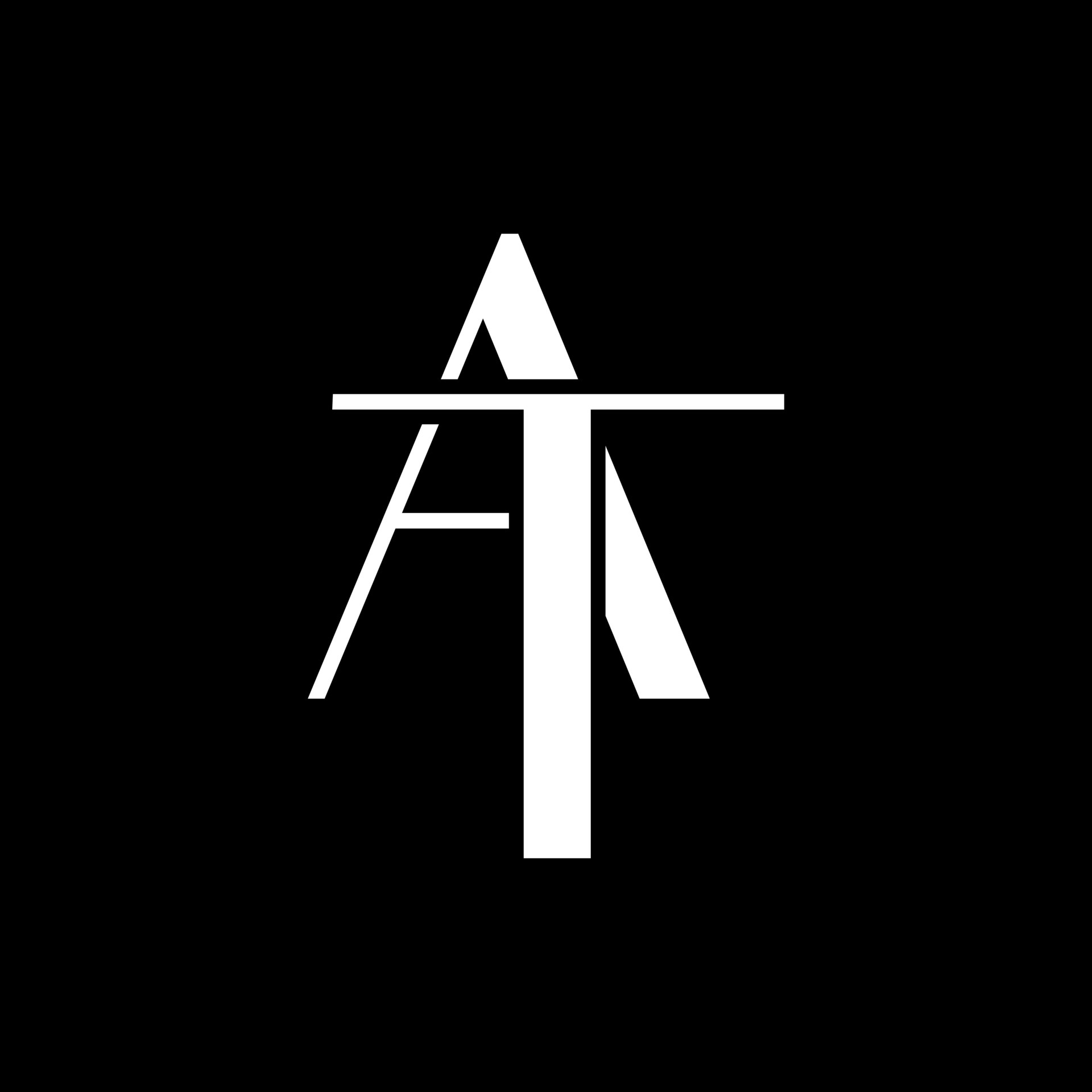 Letter AT Logo Design Template. Letter AT for corporate or brand ...