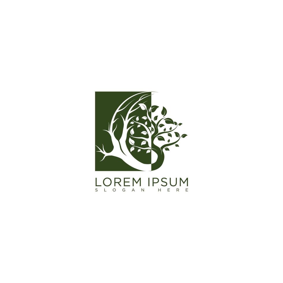 Tree logo design vector