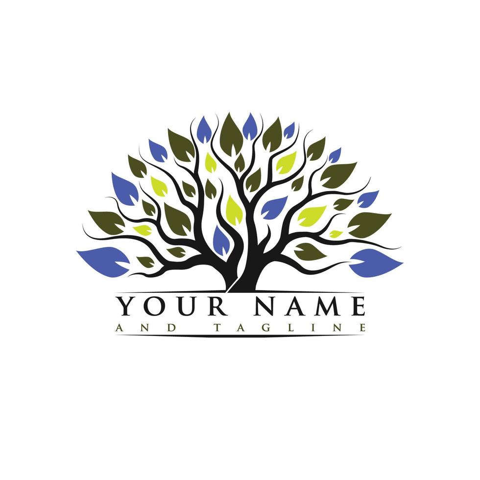 Tree logo design vector