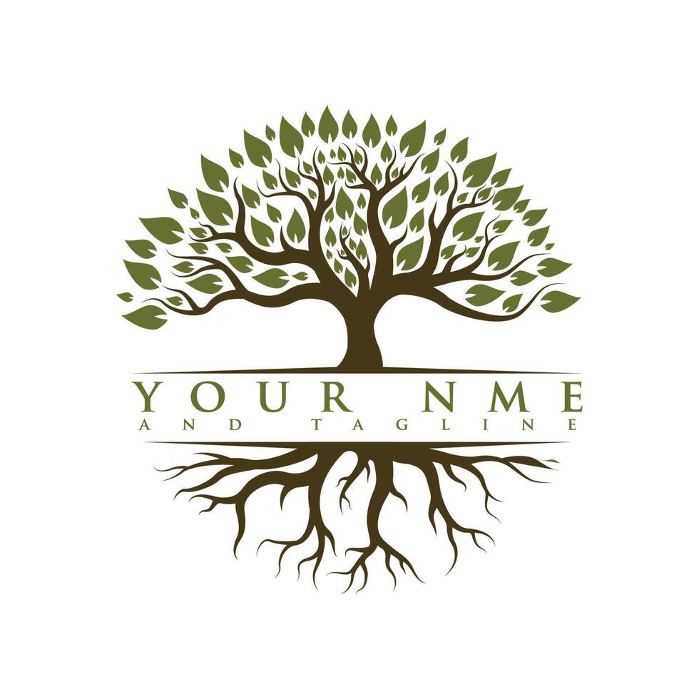 Tree logo design vector