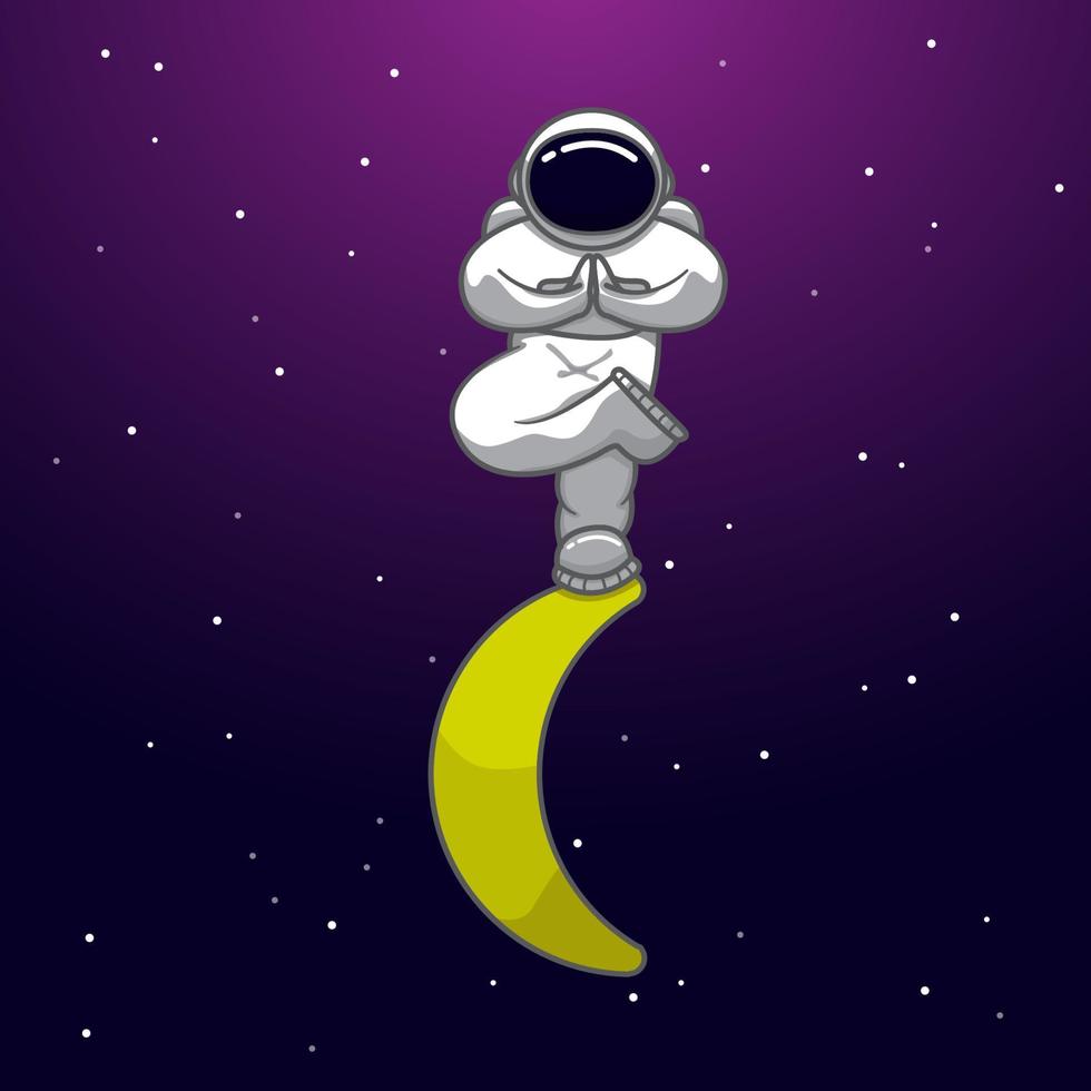 personaje de astronauta de ilustración vectorial adecuado para productos infantiles vector