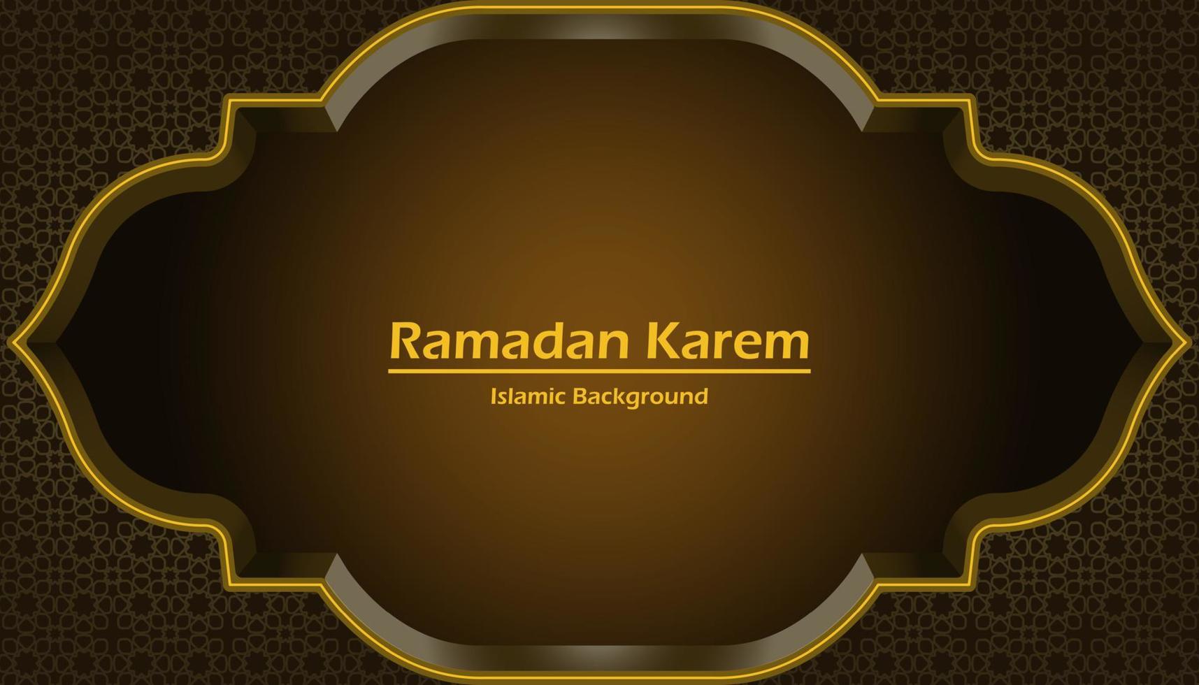 ramadan background with islamic patern suitable for ramdan content and greeting card vector