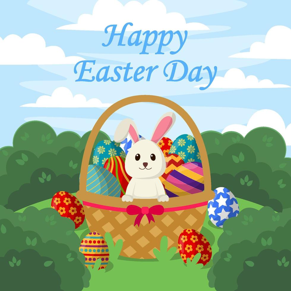 Easter Rabbit Background vector