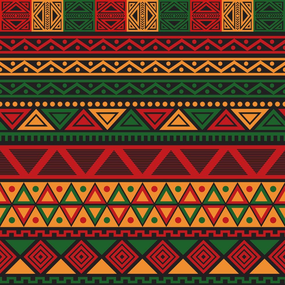Seamless Pattern Pan African Color Background vector