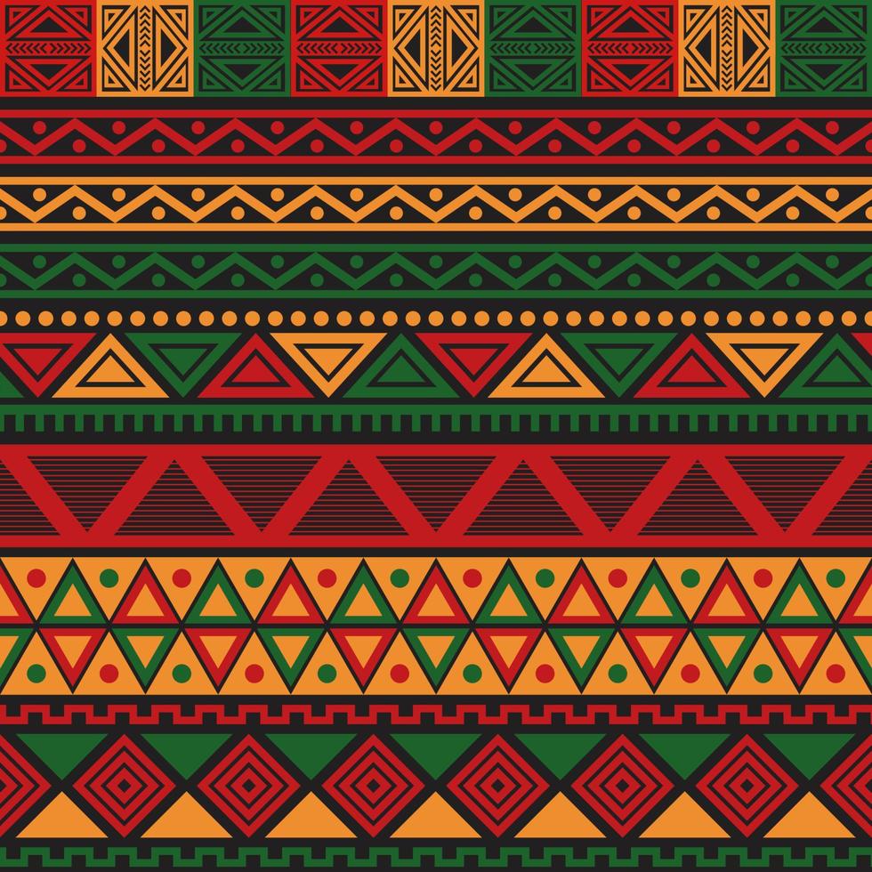 Seamless Pattern Pan African Color Background vector