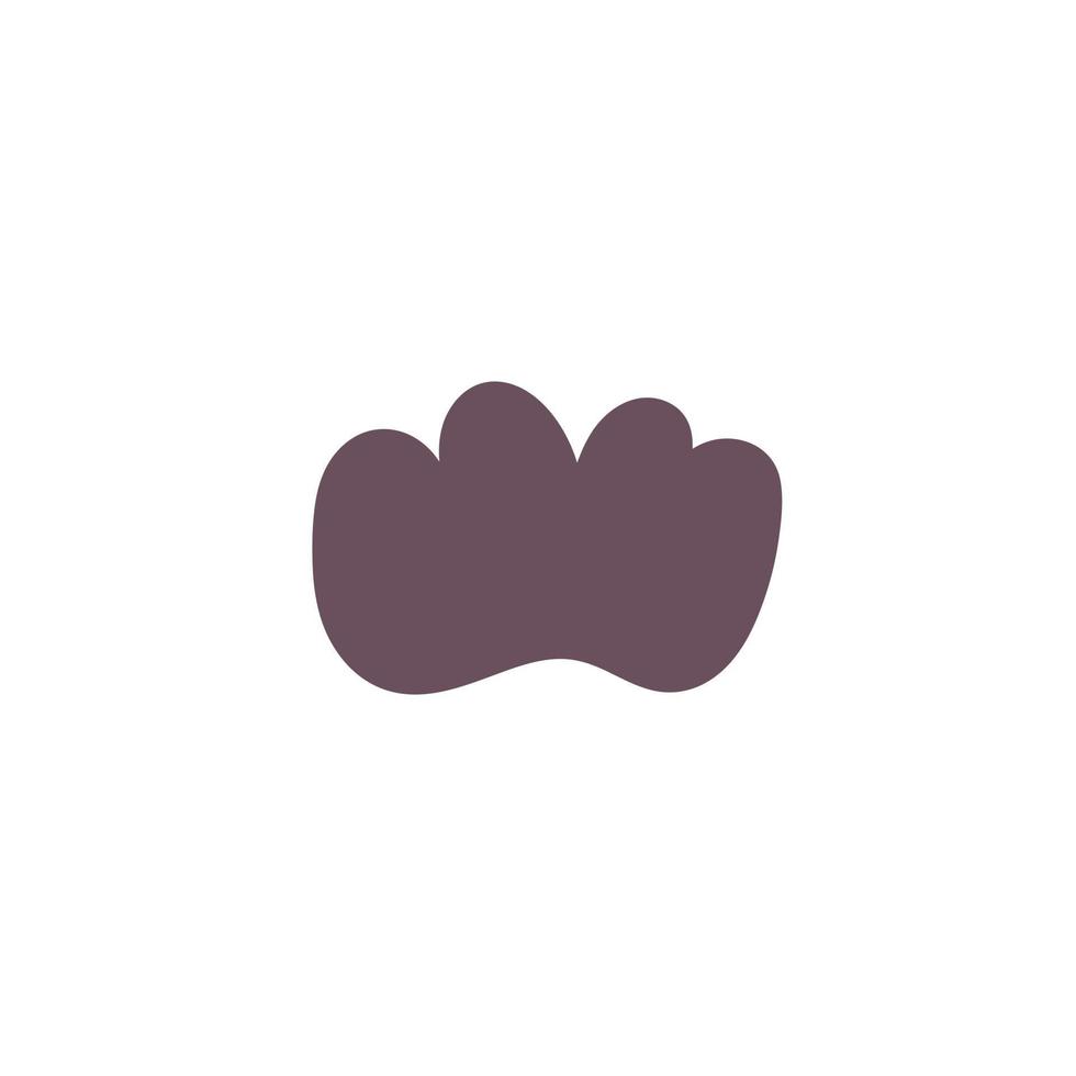 Footprint dinosaur paw vector