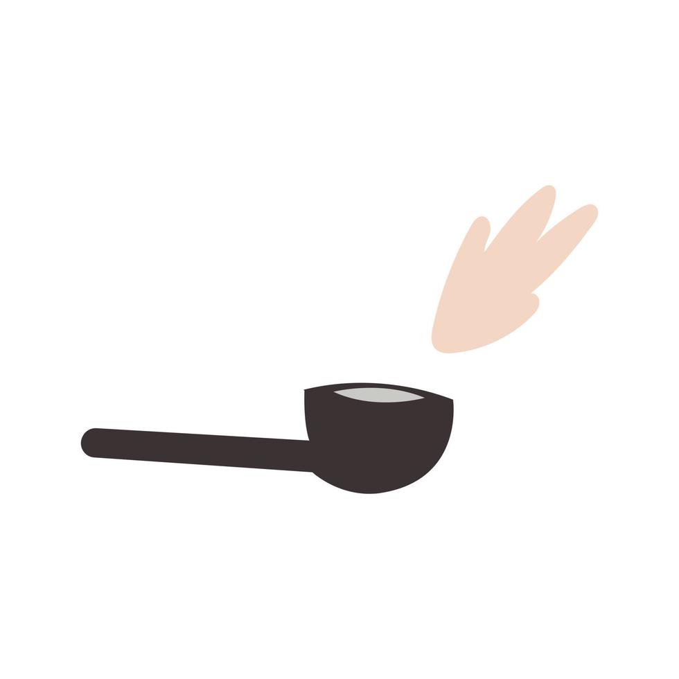 Smoking pipe doodle vector