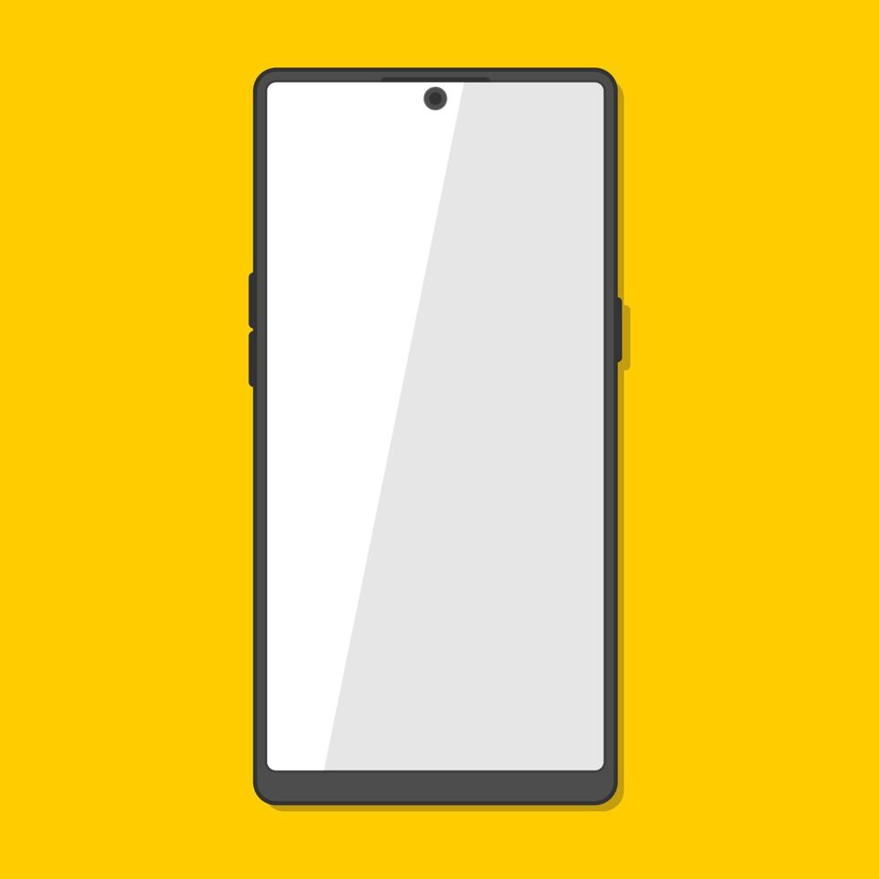 mobile phone flat design vector