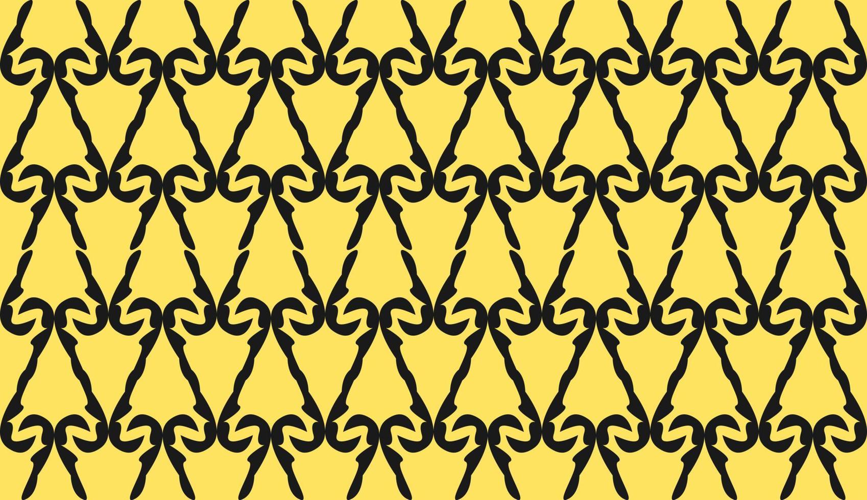 Seamless pattern. Yellow black ethnic motif. Minimalist pattern design vector