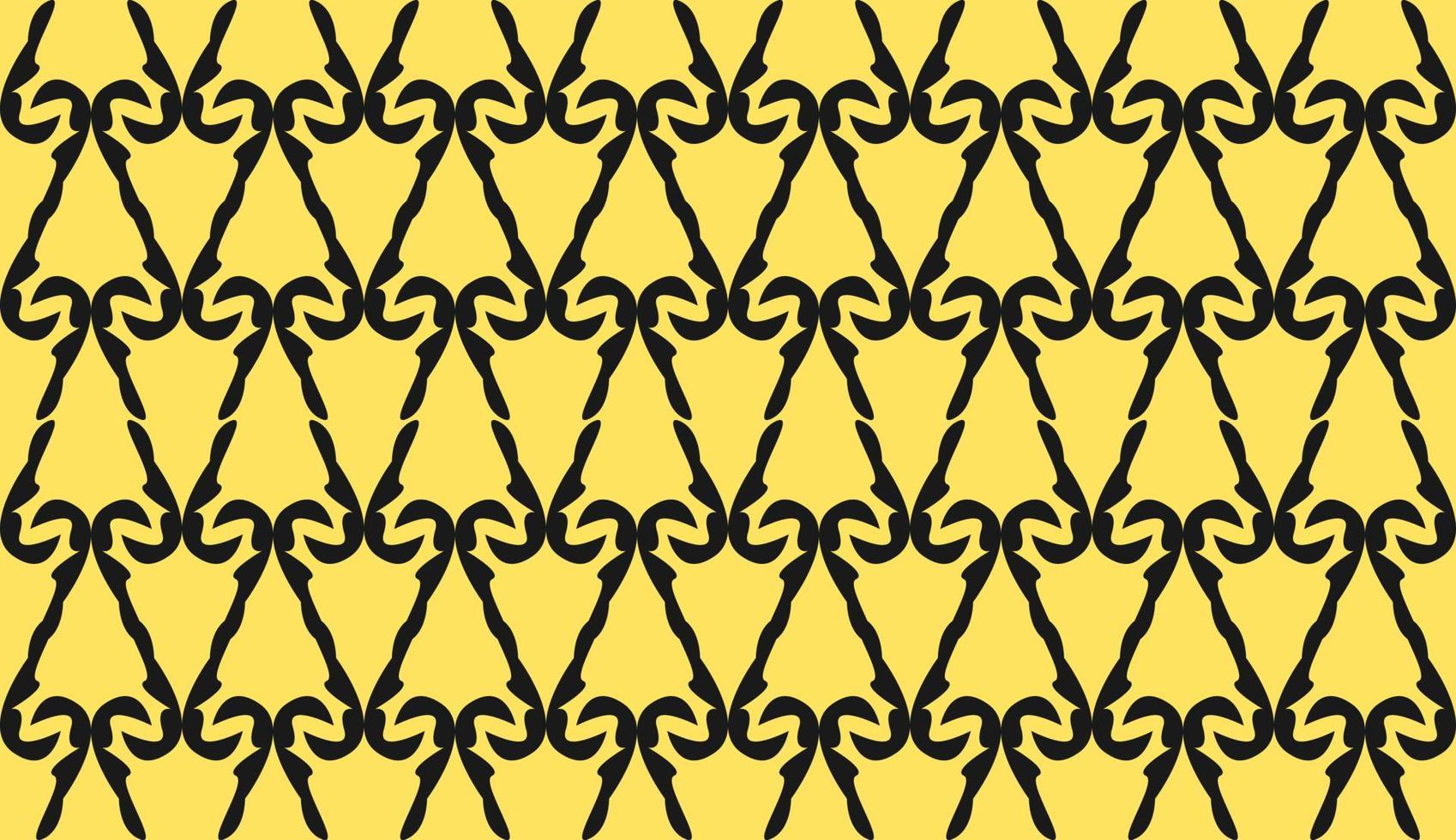 Seamless pattern. Yellow black ethnic motif. Minimalist pattern design vector