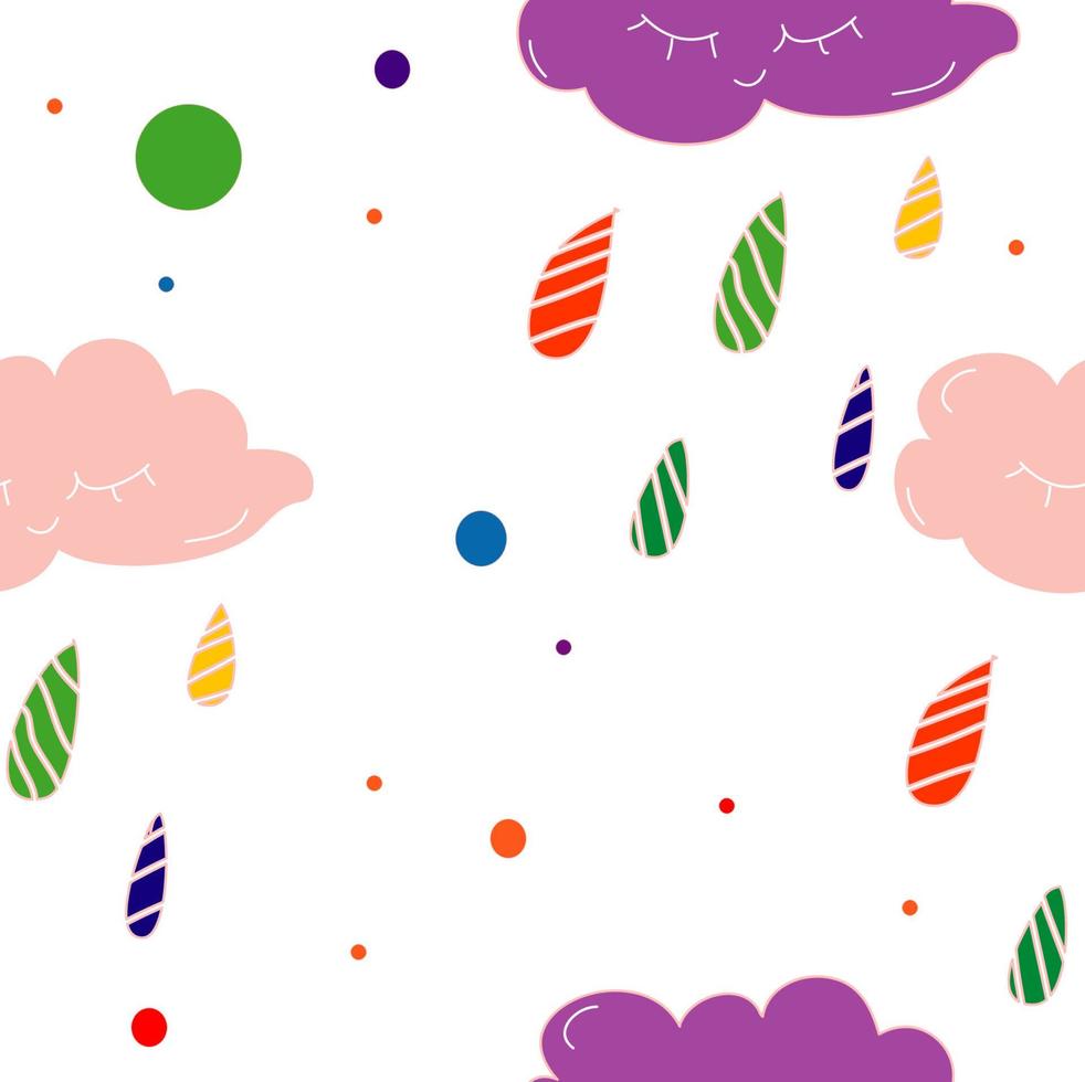 cute seamless space pattern with moon, stars and cloud.Creative night style kids for fabric wrapping textile wallpaper apparel background Children vector