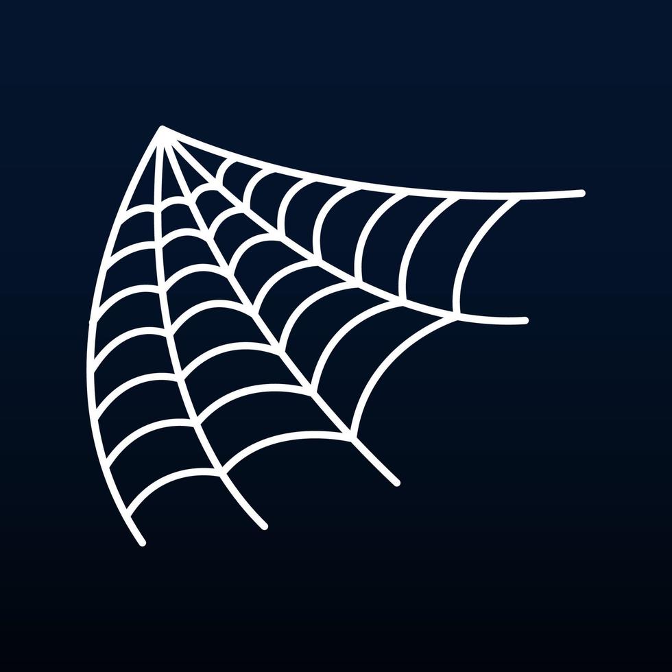 Cartoon spider web, Vector, Illustration. vector