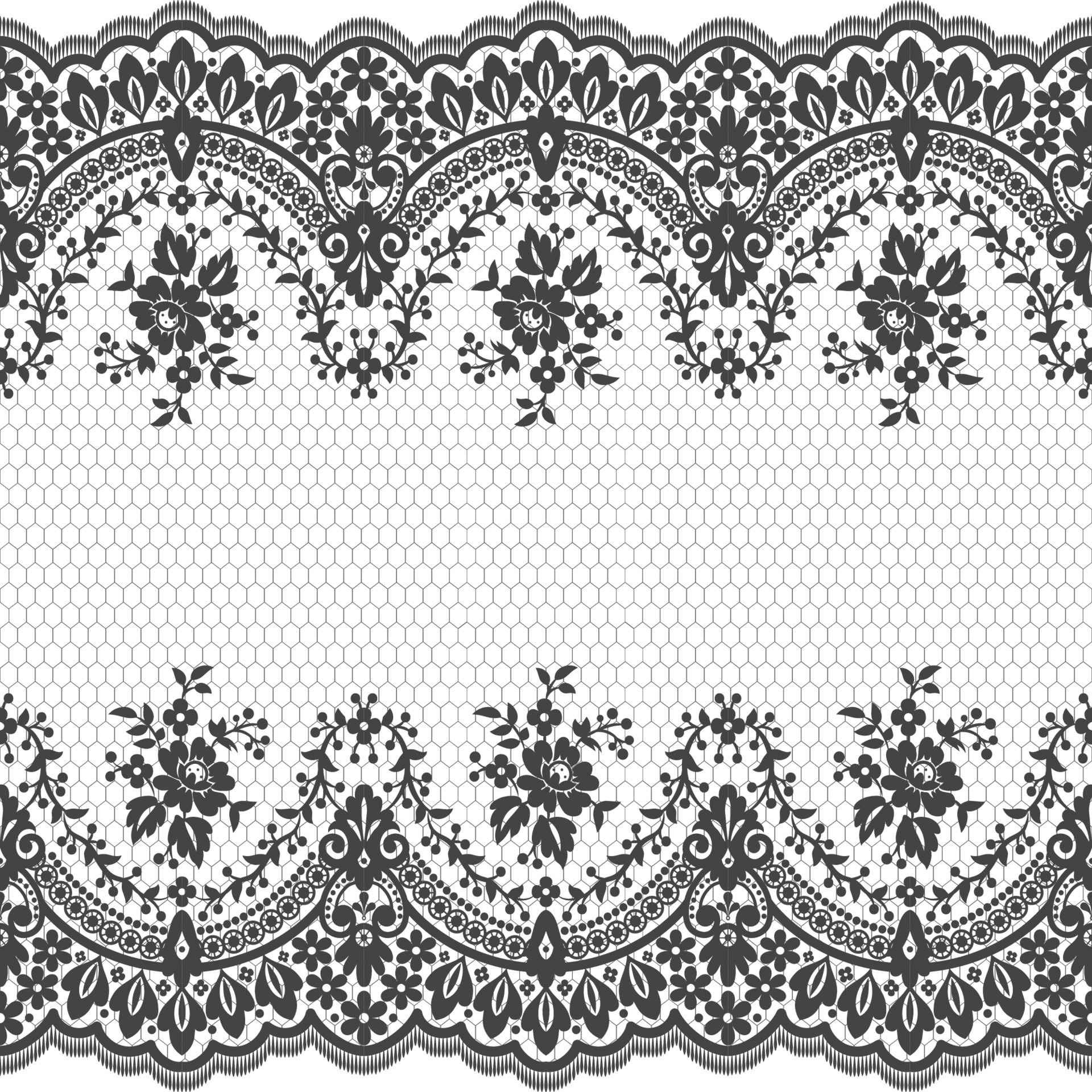 Floral Seamless Lace Pattern , Vectors