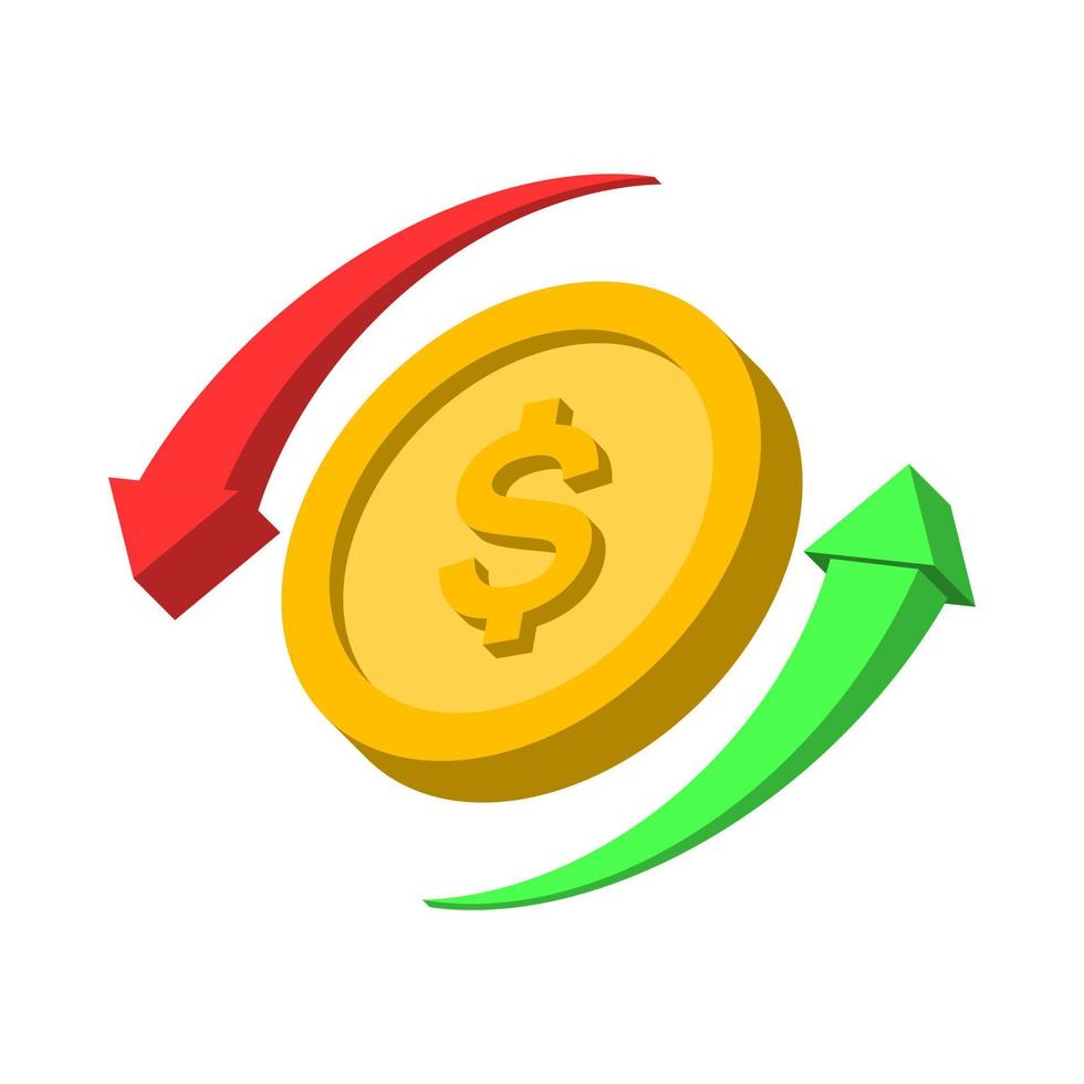 money exchange vector icon