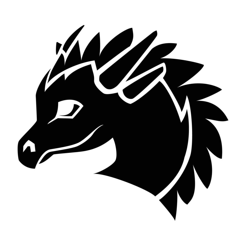 Dragon Icon Logo Art vector