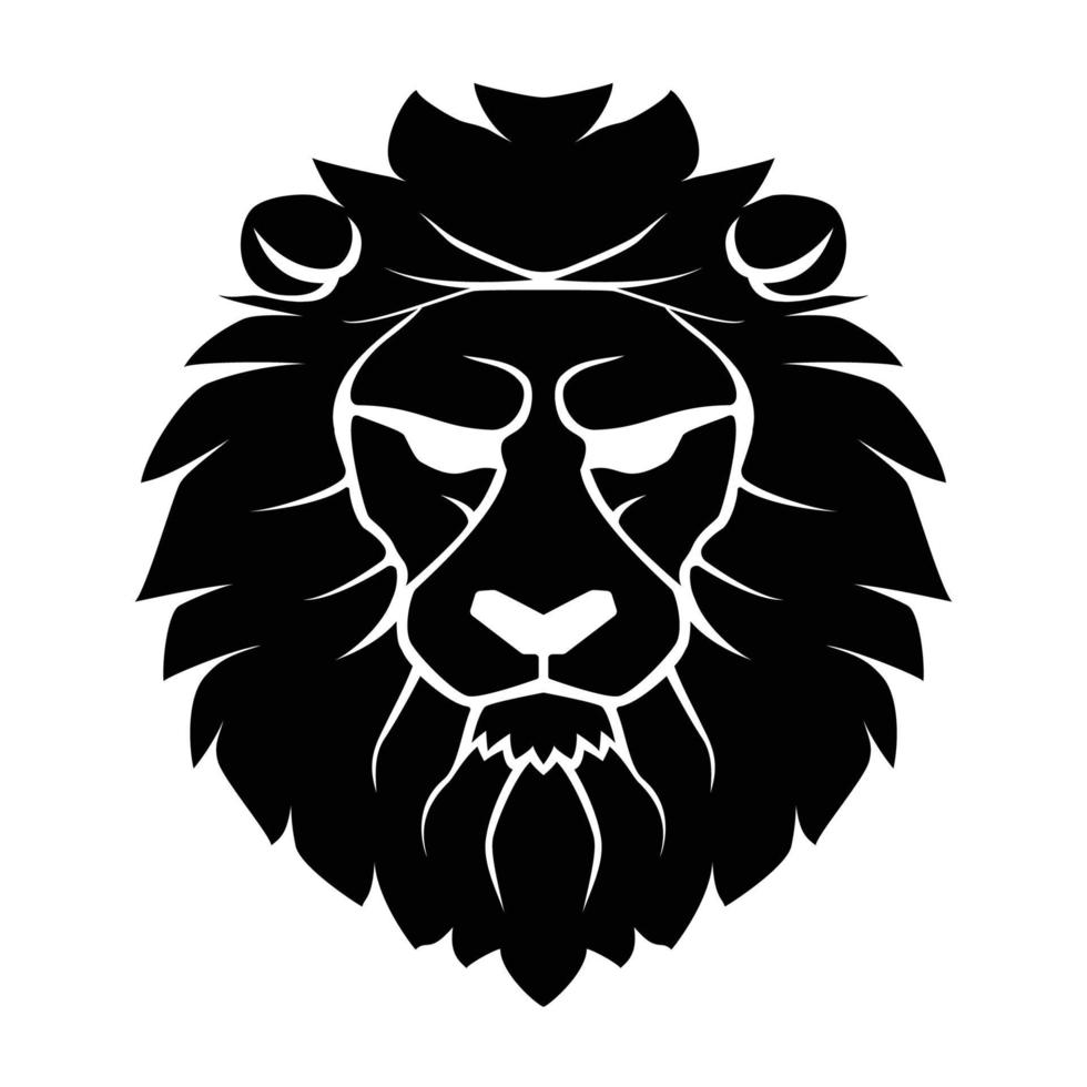 lion head icon logo vector