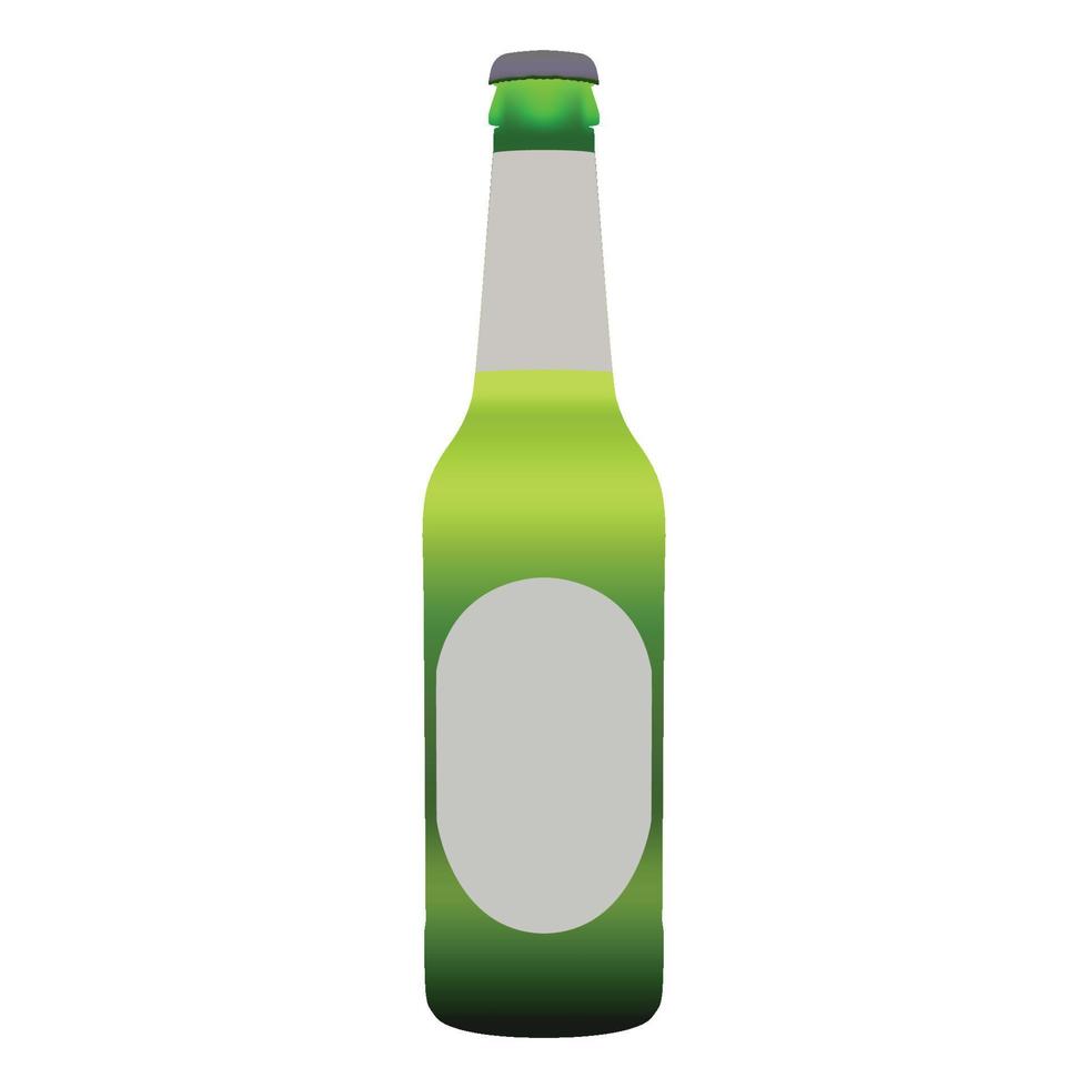 botella alcohol cerveza vector
