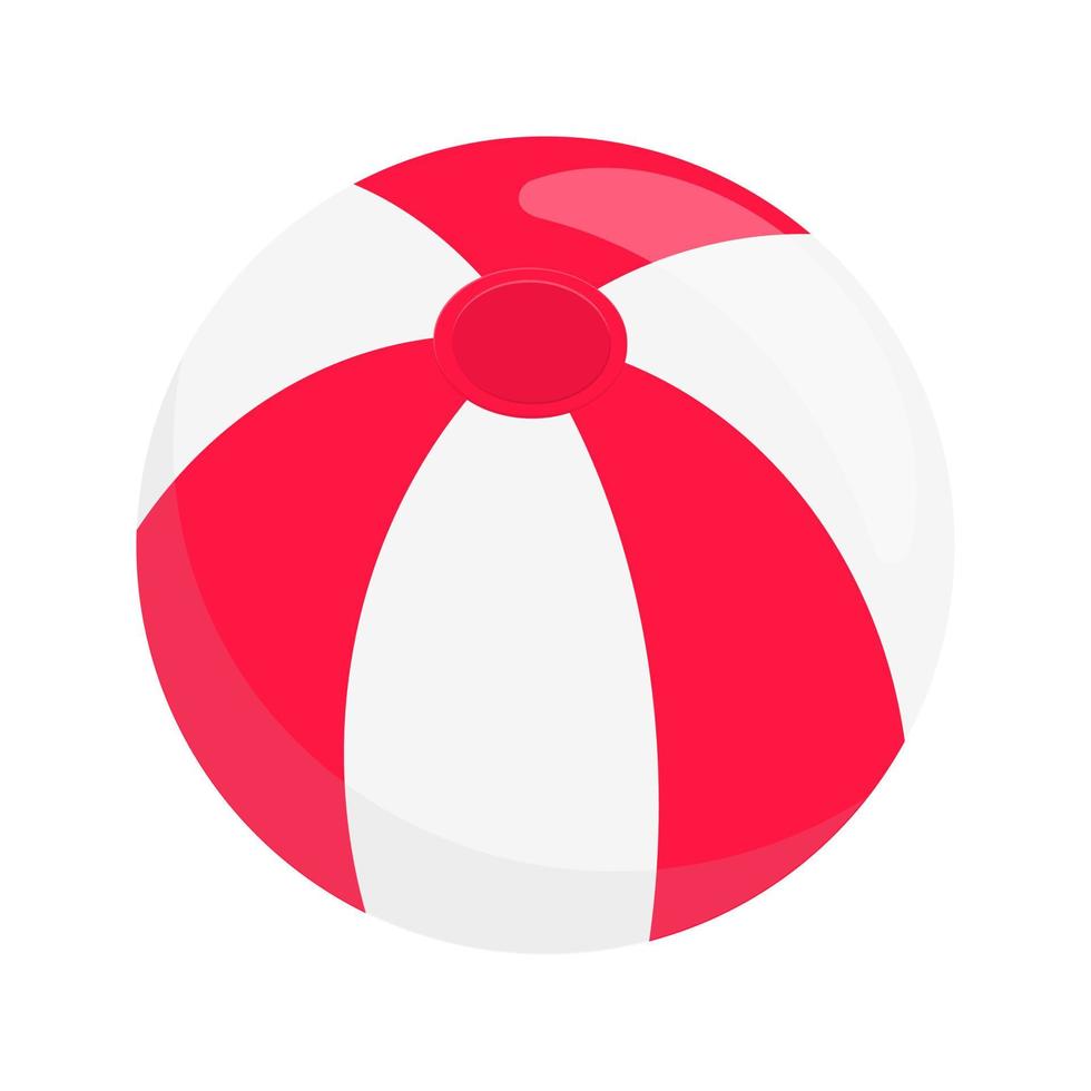 pelota de playa estilo plano diseño vector ilustración icono signo