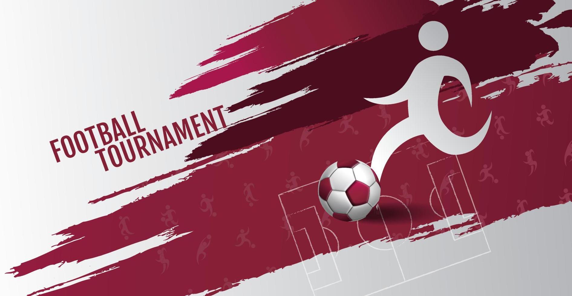 Football Tournament, Sport layout design vector