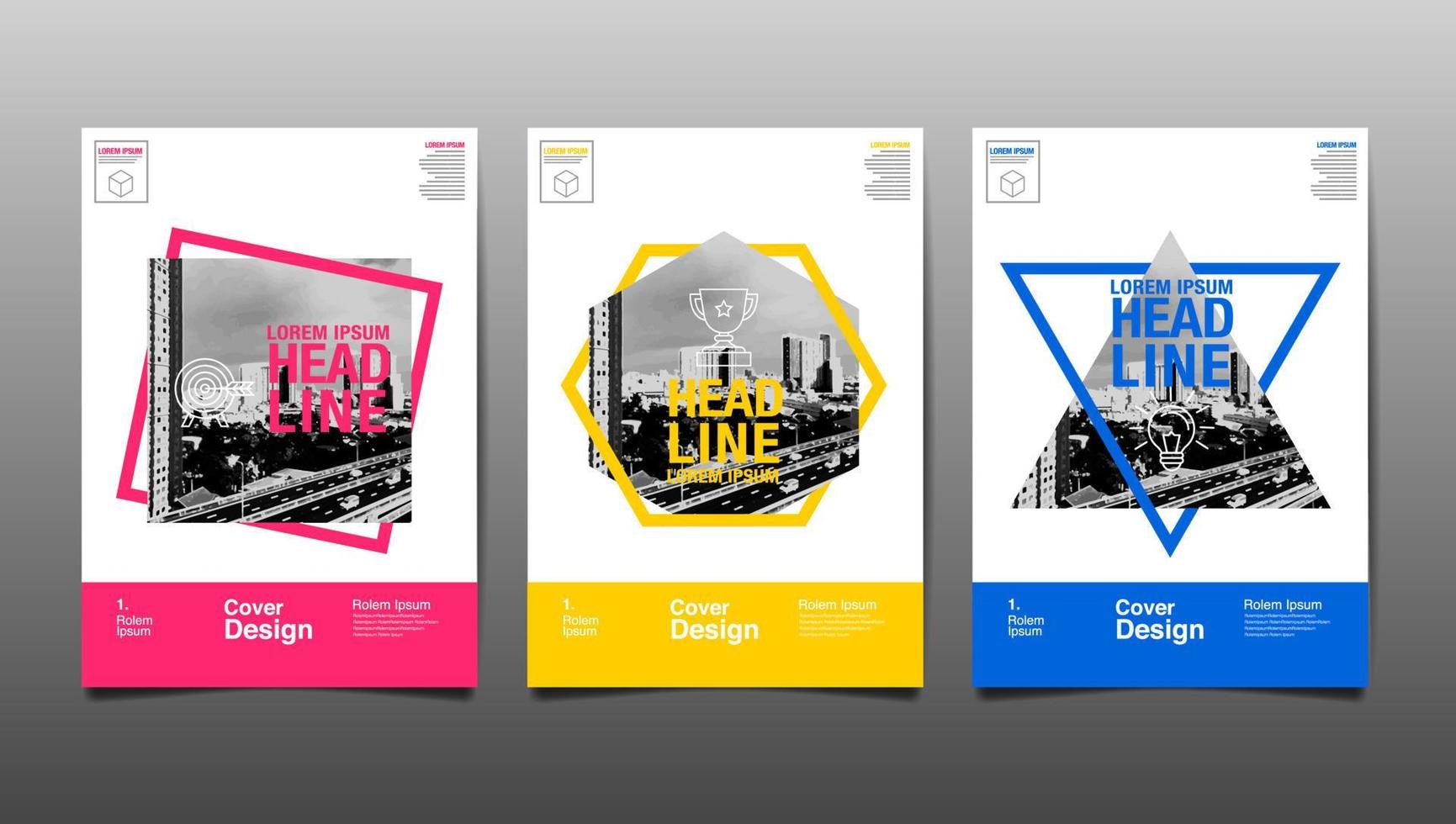 annual report 2022,2023 , template layout design, geometric flat design vector