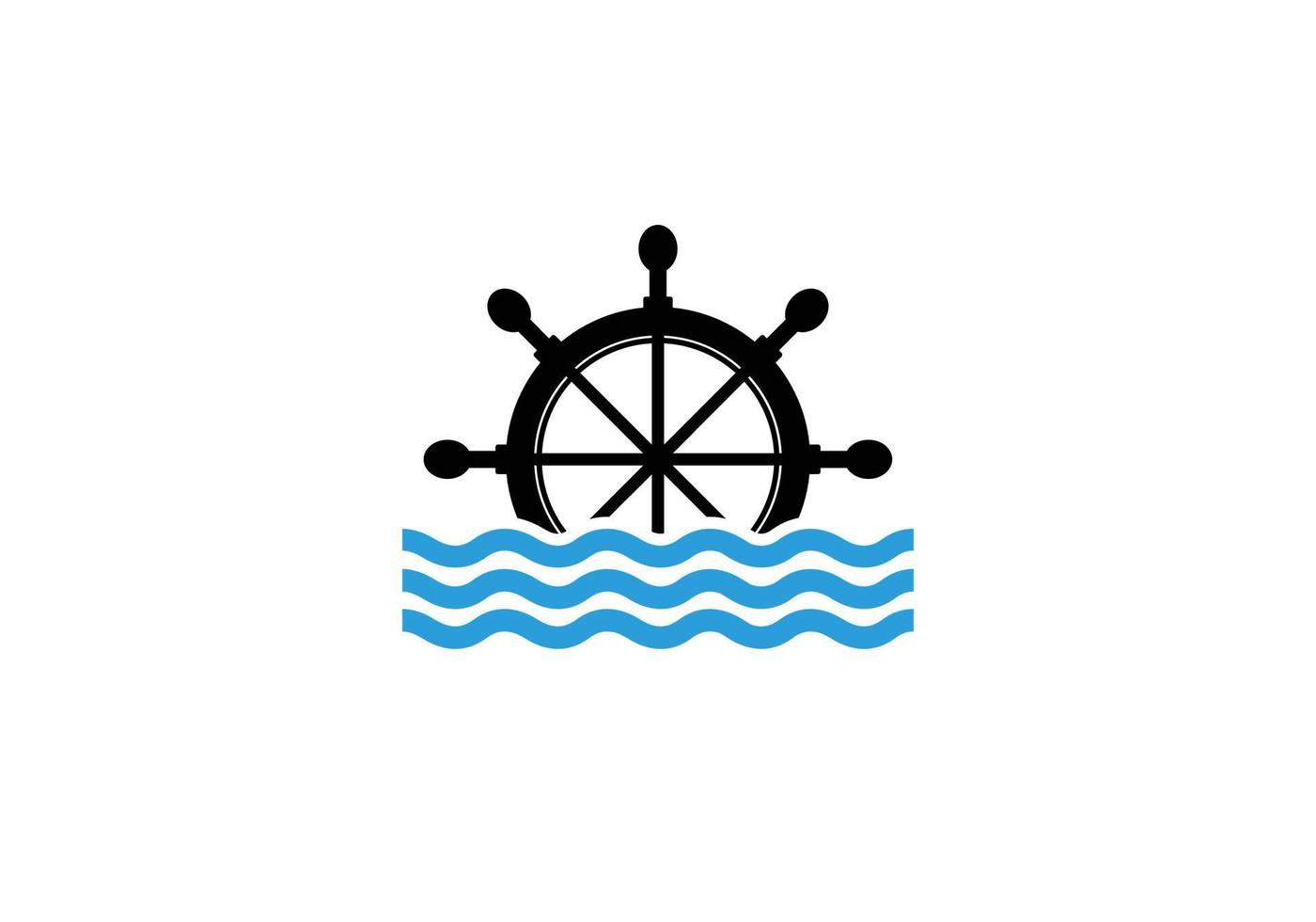 símbolo inspiración para el diseño del logotipo del día marítimo mundial. vector
