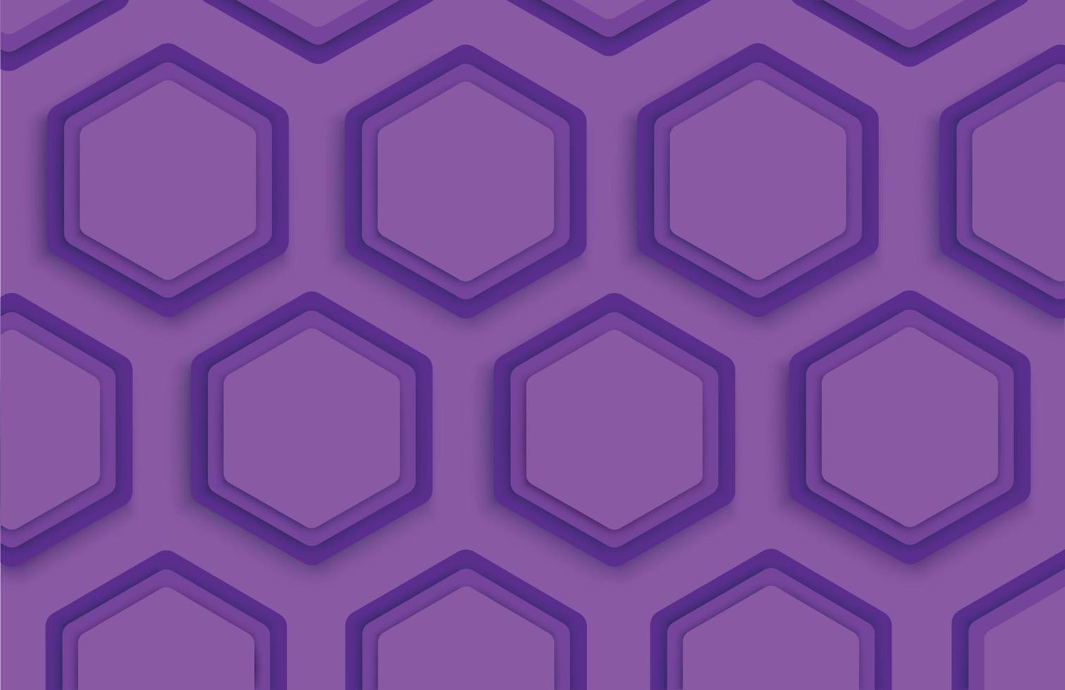 purple hexagon background template vector illustration