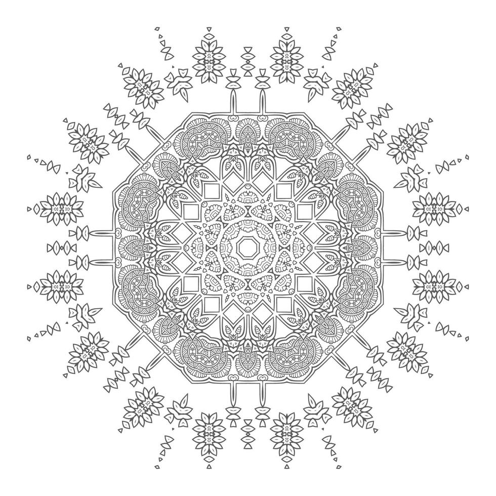 vector de mandala para un hermoso diseño