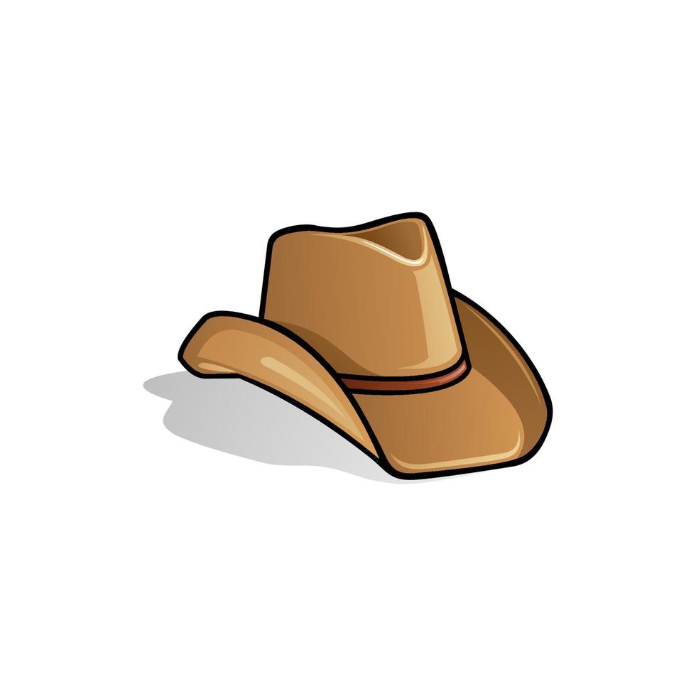 vector de ilustración de sombrero de vaquero occidental