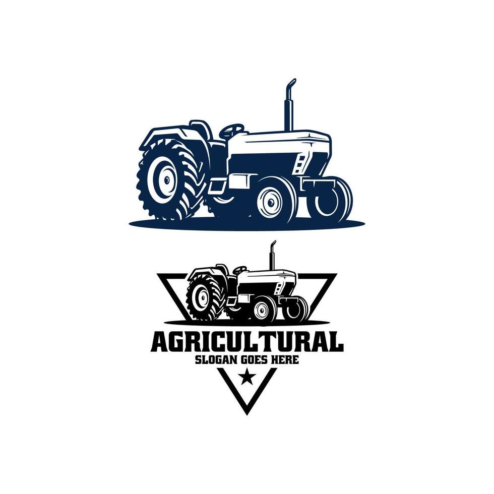 set of tractor logo vector