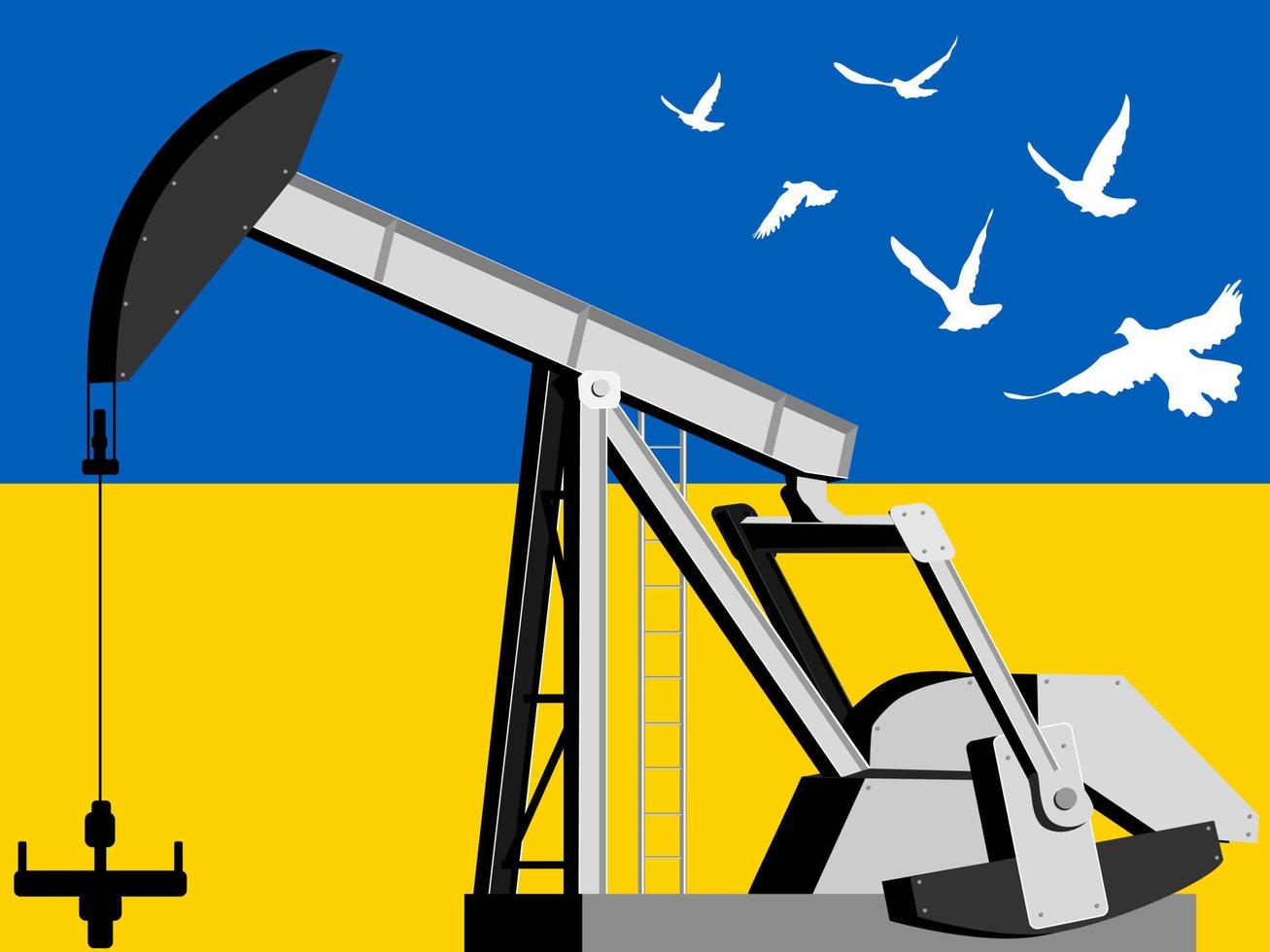 The war crisis affects the world's oil prices higher. vector