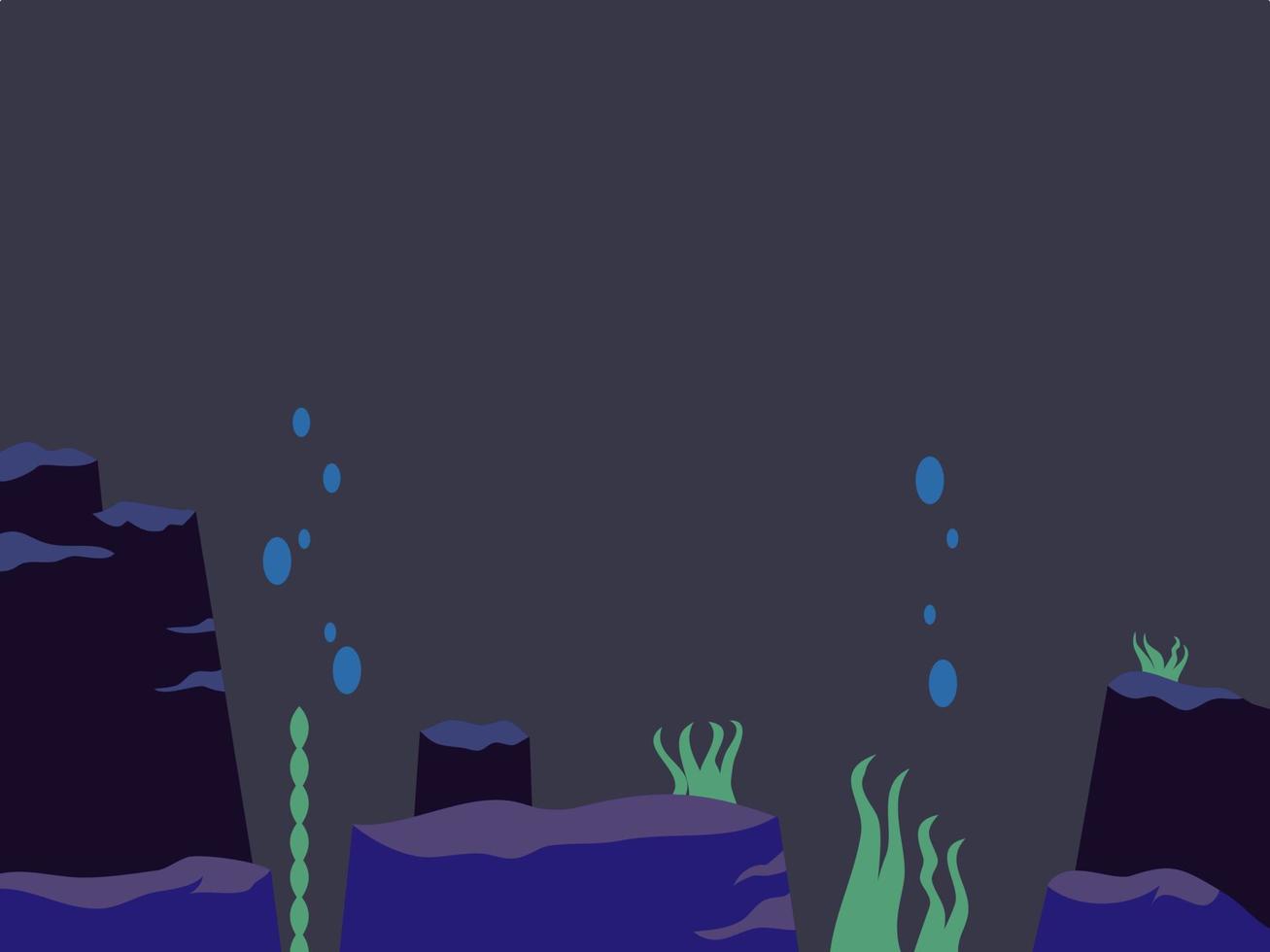 illustration underwater scenery with beautiful coral reefs vector