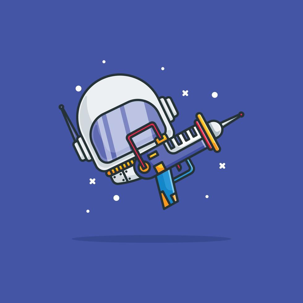 Ilustraciones de astronauta caricatura vector