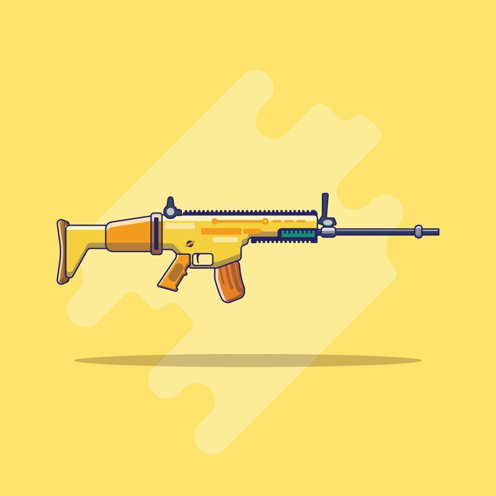 Ilustraciones de firearm cartoon vector