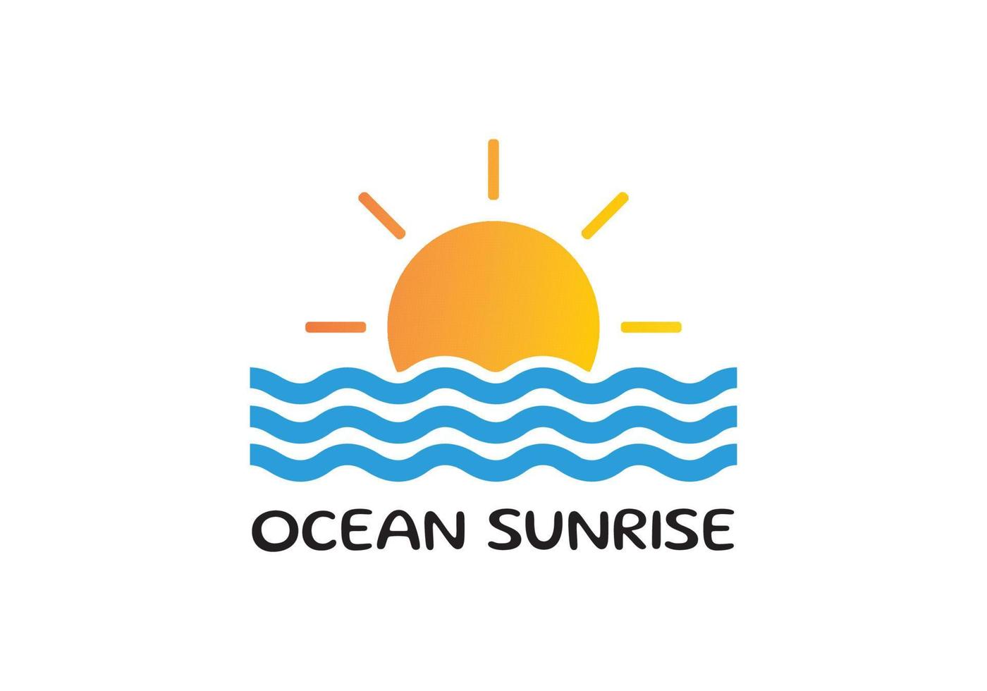 symbol ocean and sea logo design inspiration. 6489136 Vector Art at ...