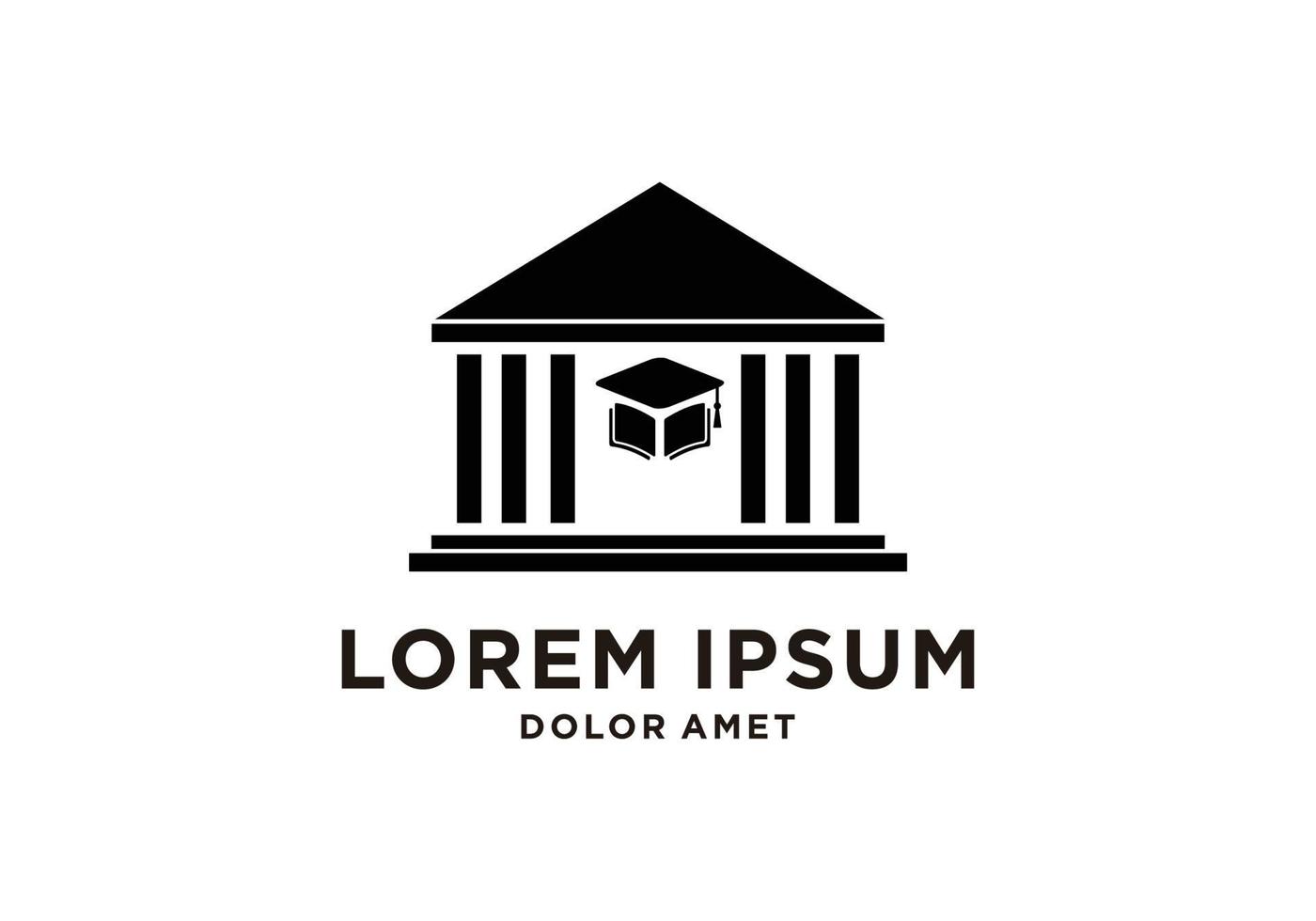 University Icon Isolated on White Background vector