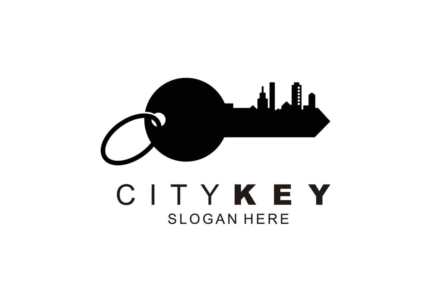 plantilla de logotipo de ciudad de ciudad de río vector