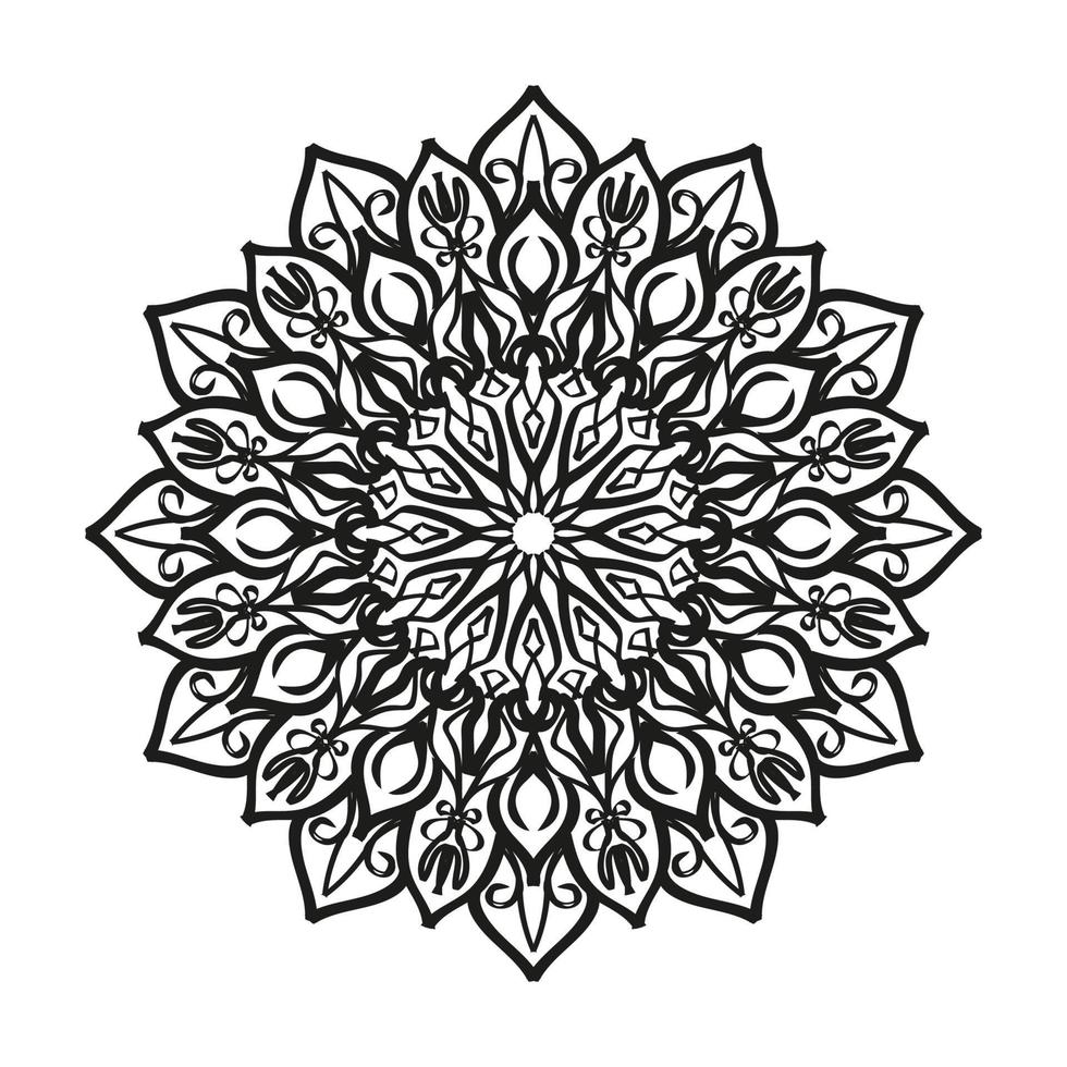 Hand drawn mandala. decoration in ethnic oriental  doodle ornament. vector