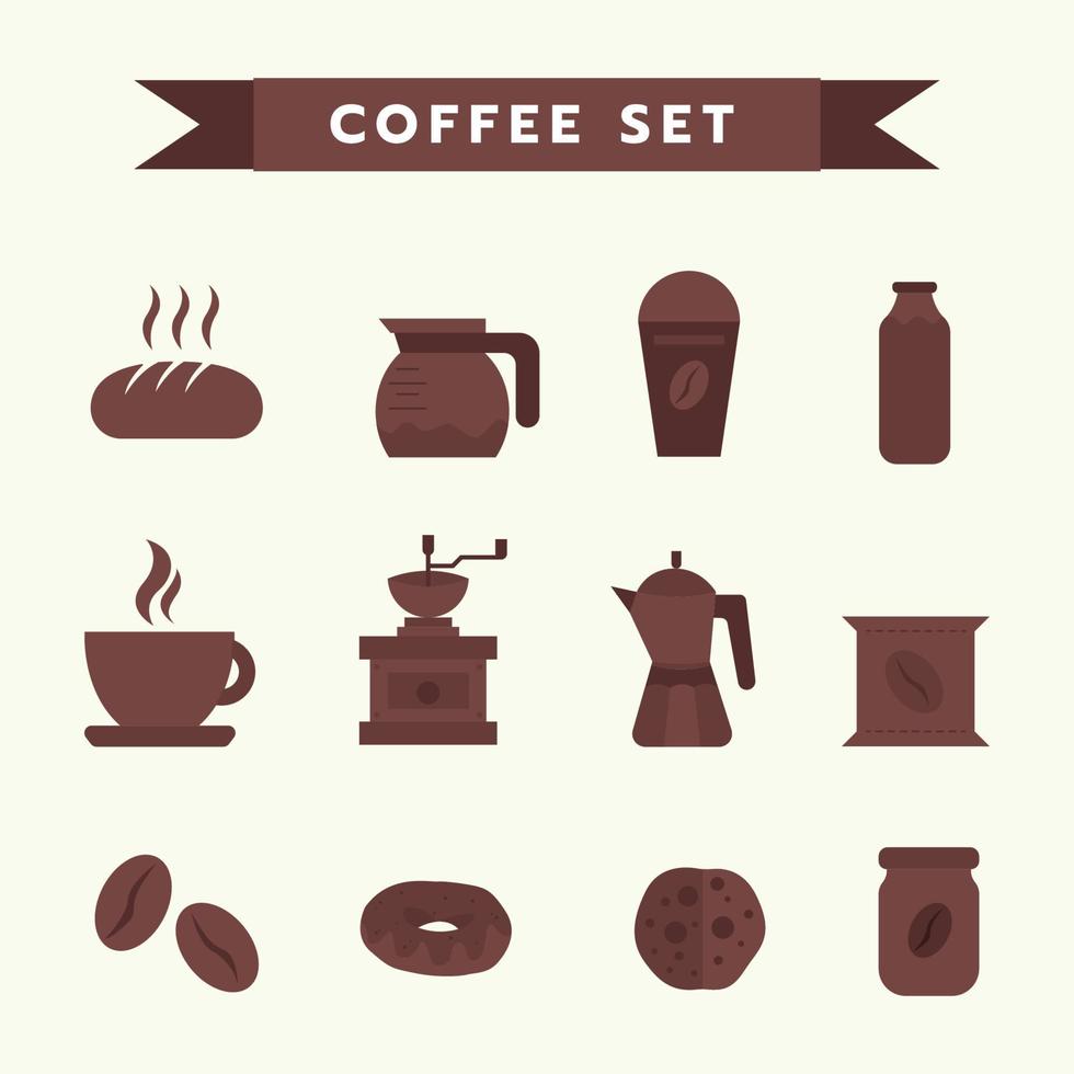 Coffee shop icon complete with several types of equipment vector