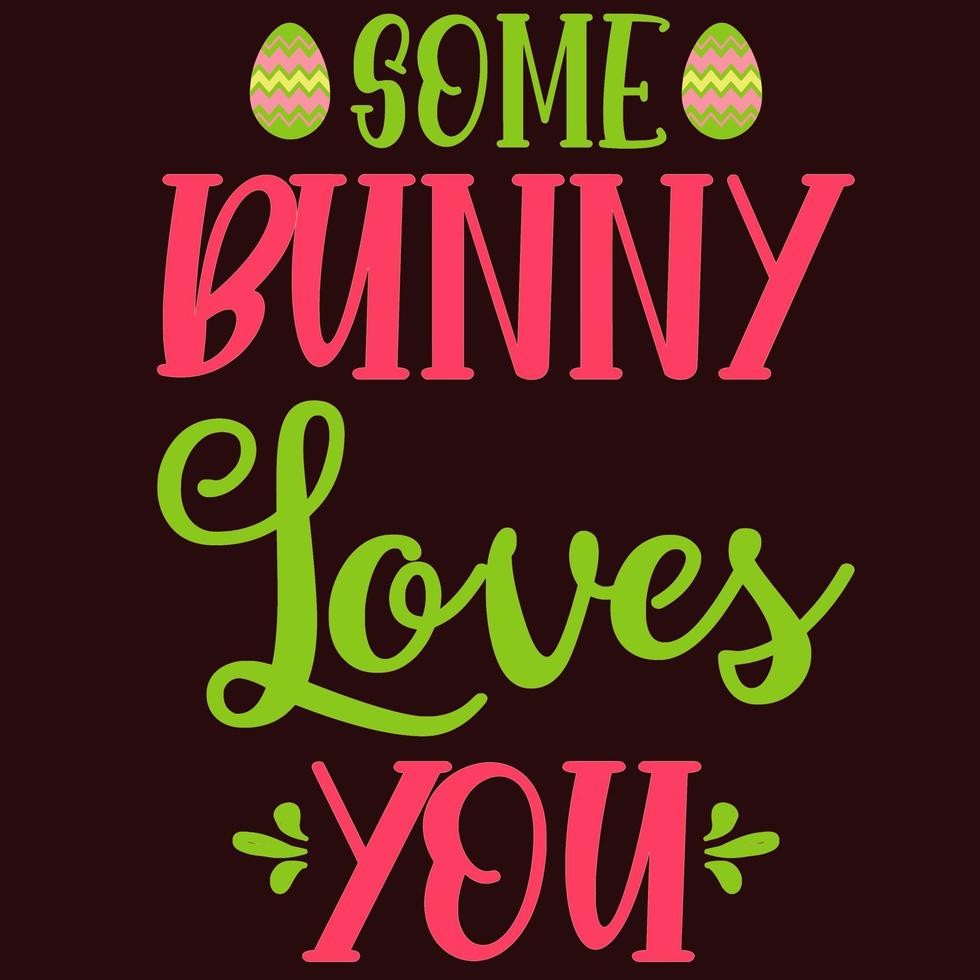 some bunny loves you vector
